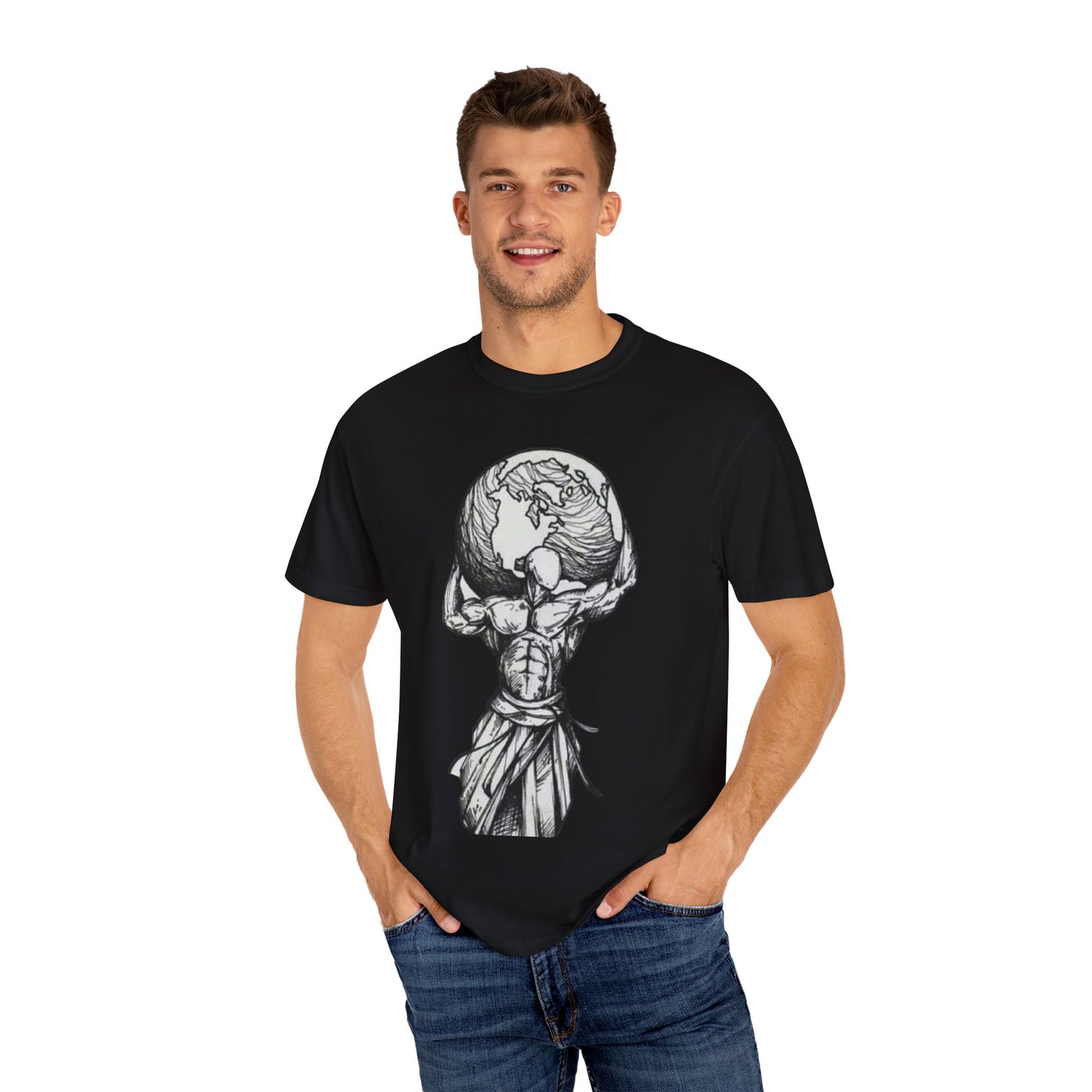 Atlas Earth Graphic Unisex T-Shirt - Comfortable Casual Wear for Nature Lovers