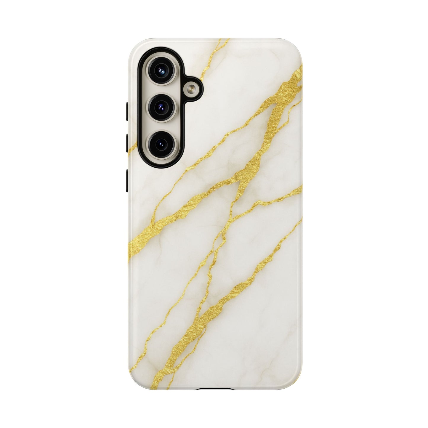 Luxury Marble Phone Case with Gold Accents