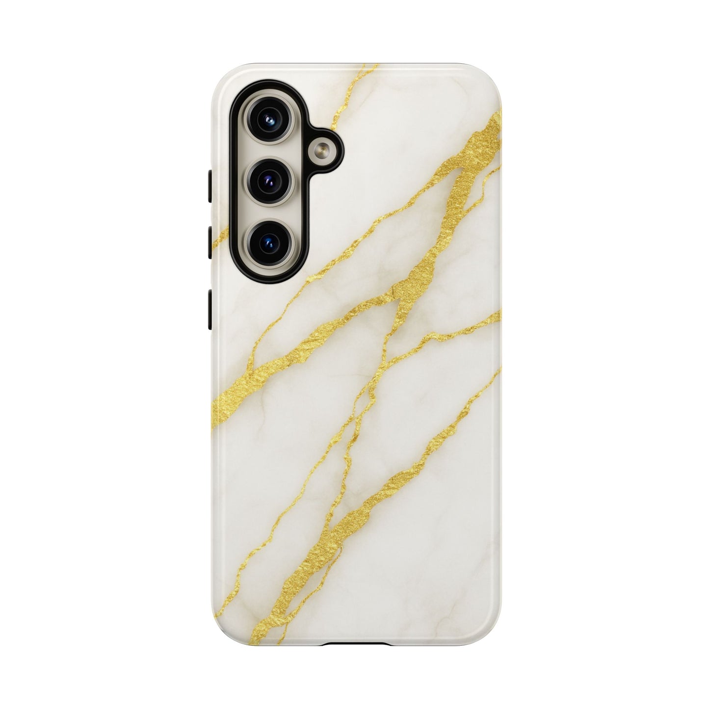 Luxury Marble Phone Case with Gold Accents