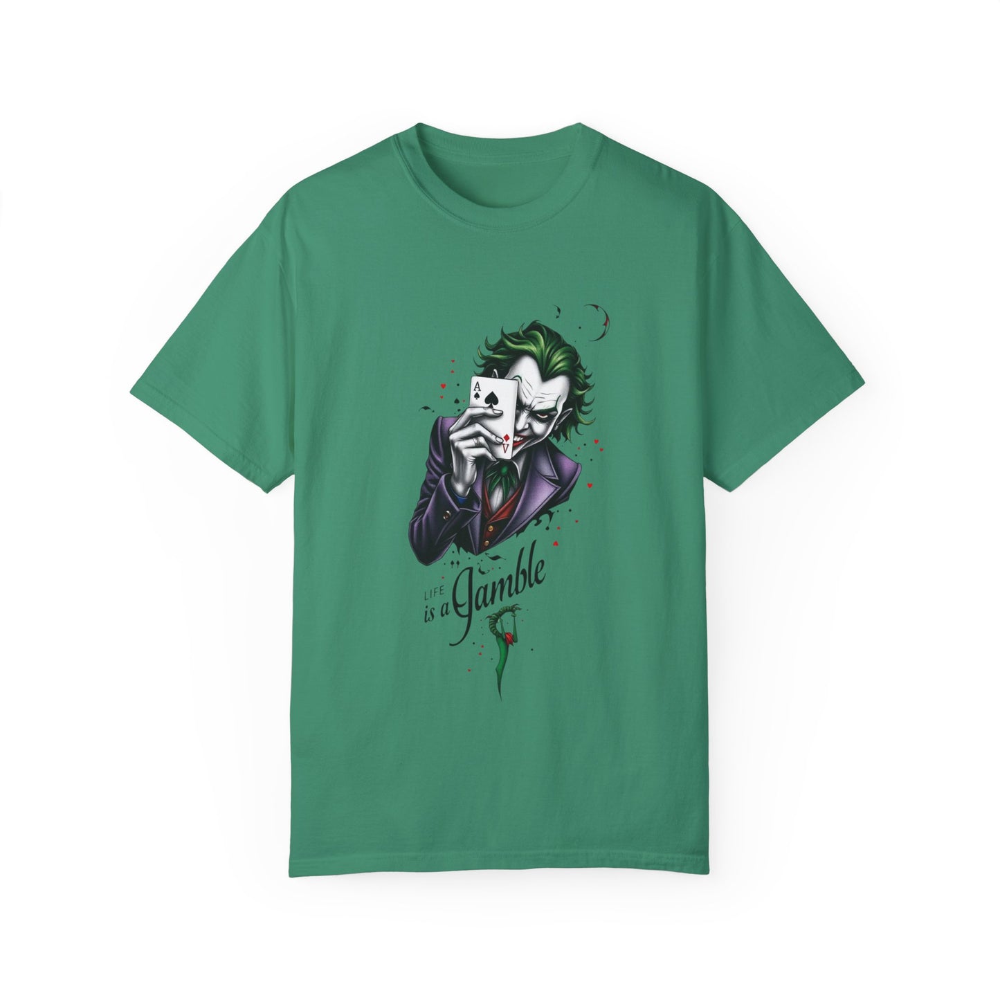 "Joker T-Shirt – Bold Graphic Tee for DC Comics & Supervillain Fans"
