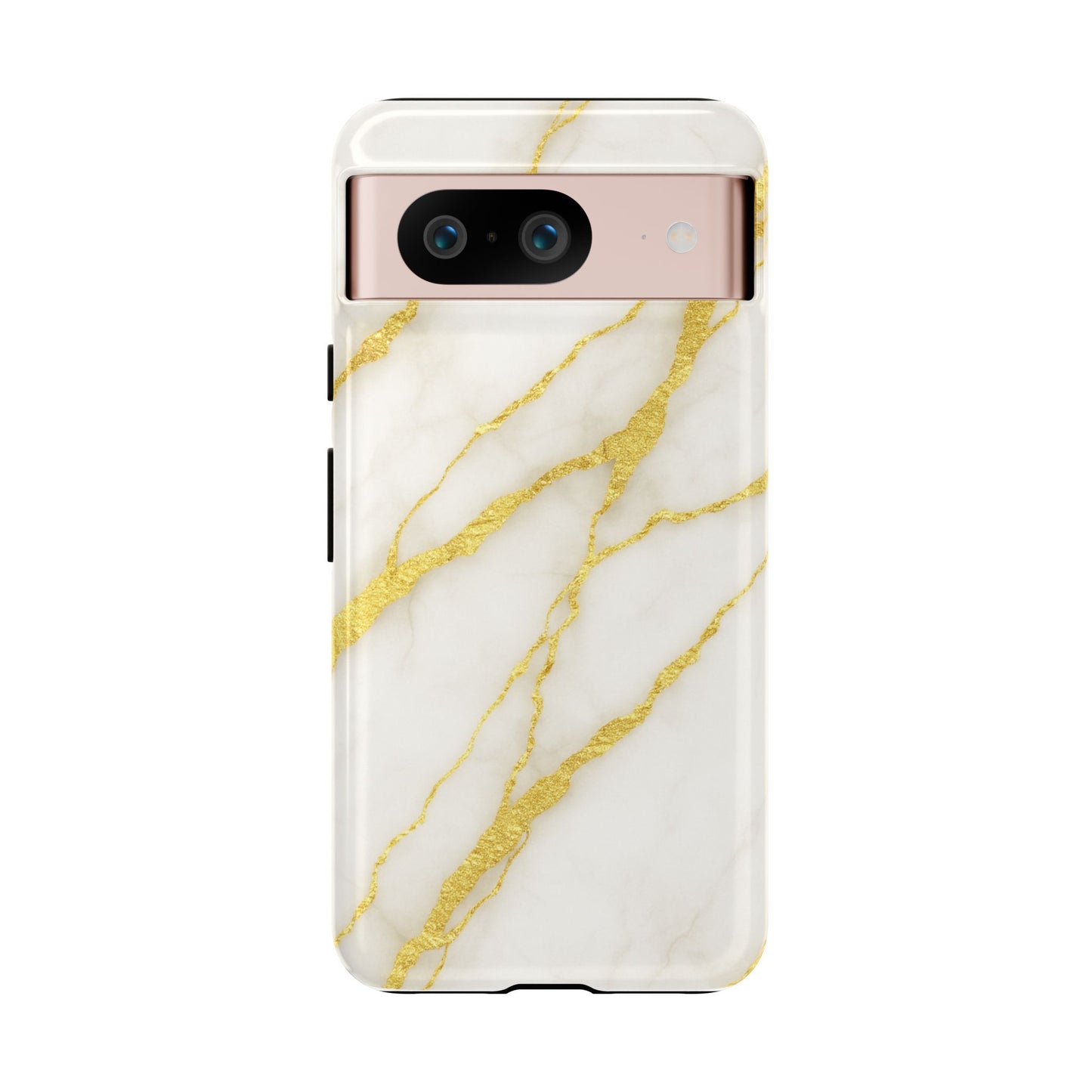 Luxury Marble Phone Case with Gold Accents