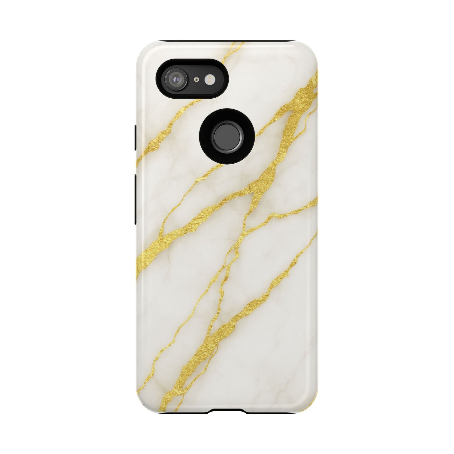 Luxury Marble Phone Case with Gold Accents