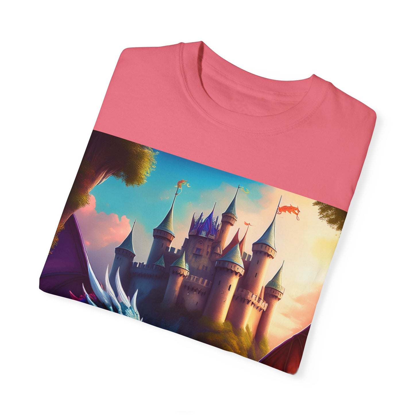 Fantasy Dragons Unisex Garment-Dyed T-Shirt - Perfect for Gamers & Fantasy Lovers