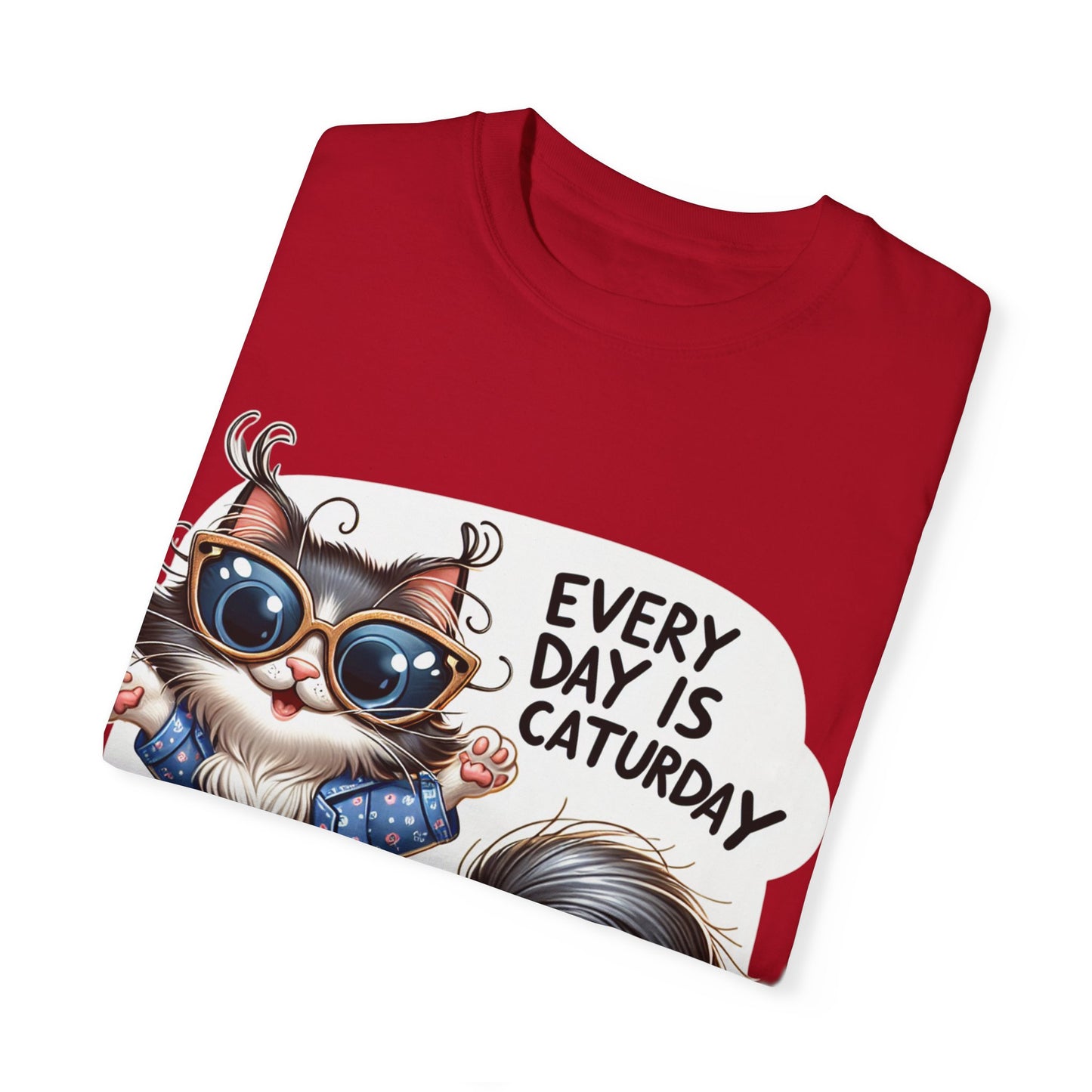 Cute Cat Graphic T-Shirt - 'Every Day is Caturday' Unisex Tee