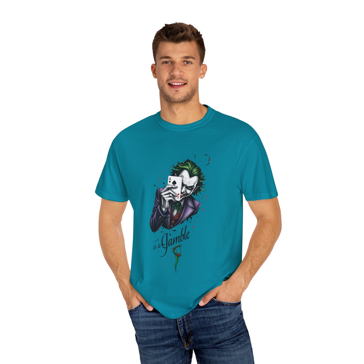 "Joker T-Shirt – Bold Graphic Tee for DC Comics & Supervillain Fans"