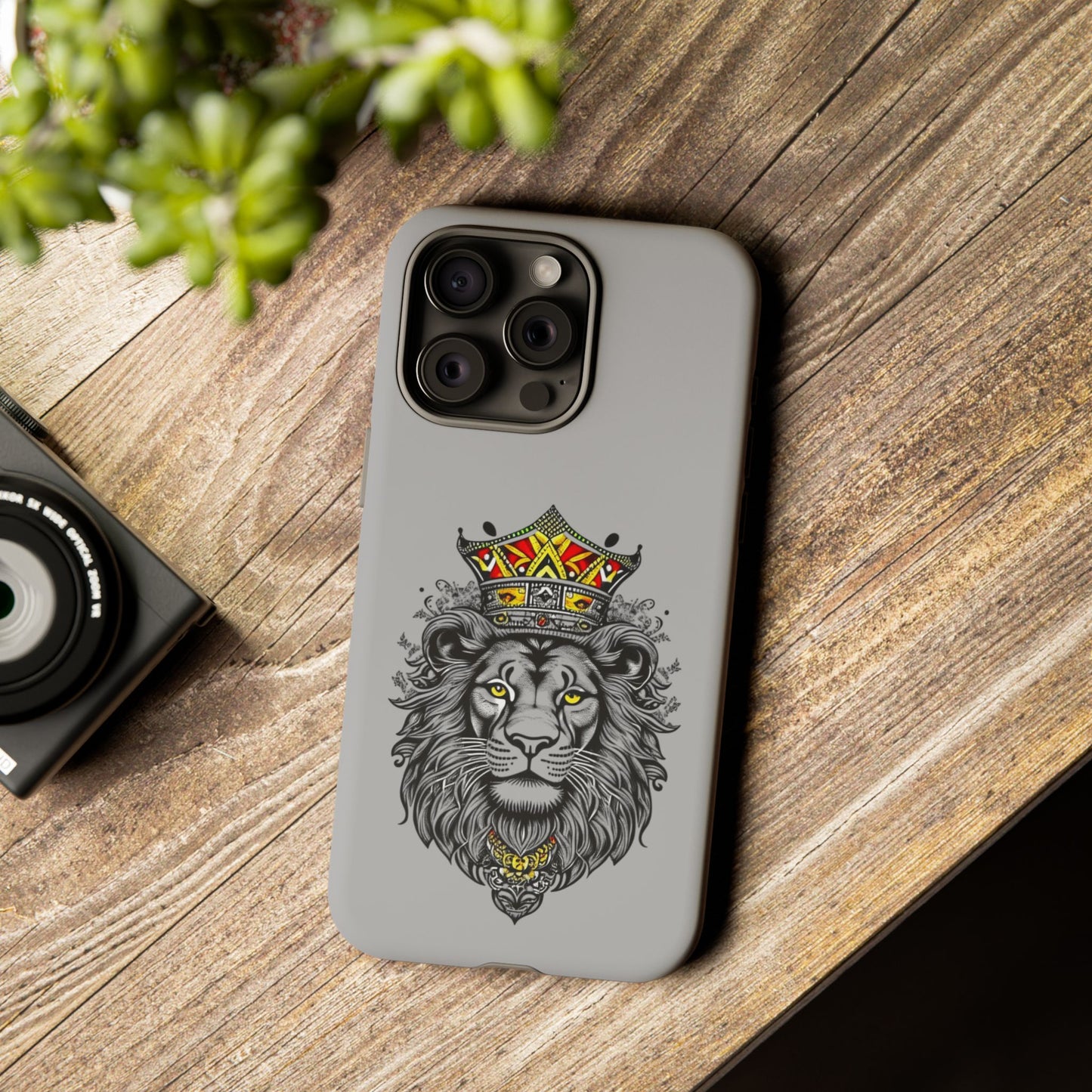 Lion King Phone Case - Tough Cases with Royal Crown Design