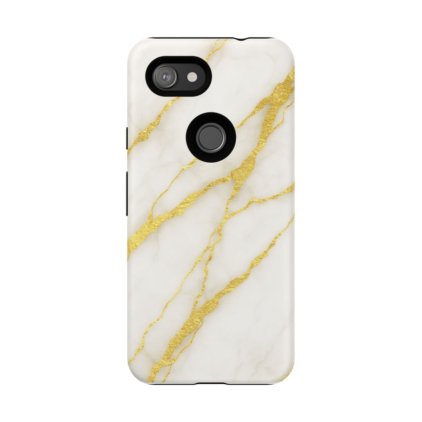 Luxury Marble Phone Case with Gold Accents