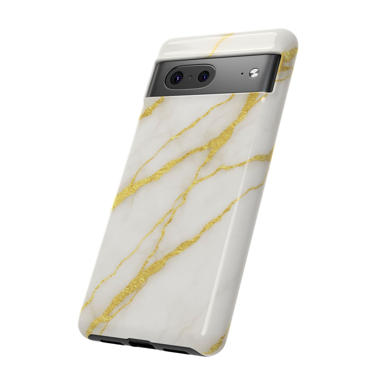 Luxury Marble Phone Case with Gold Accents