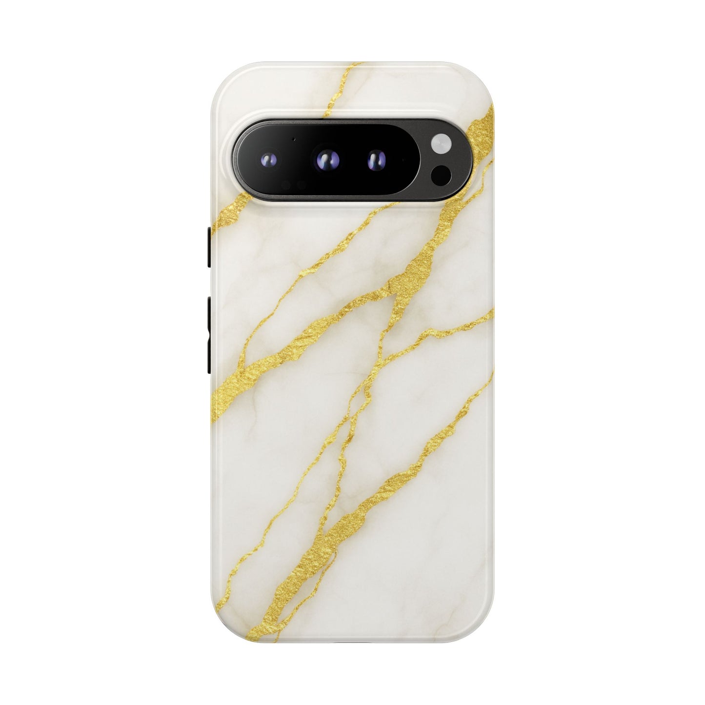 Luxury Marble Phone Case with Gold Accents