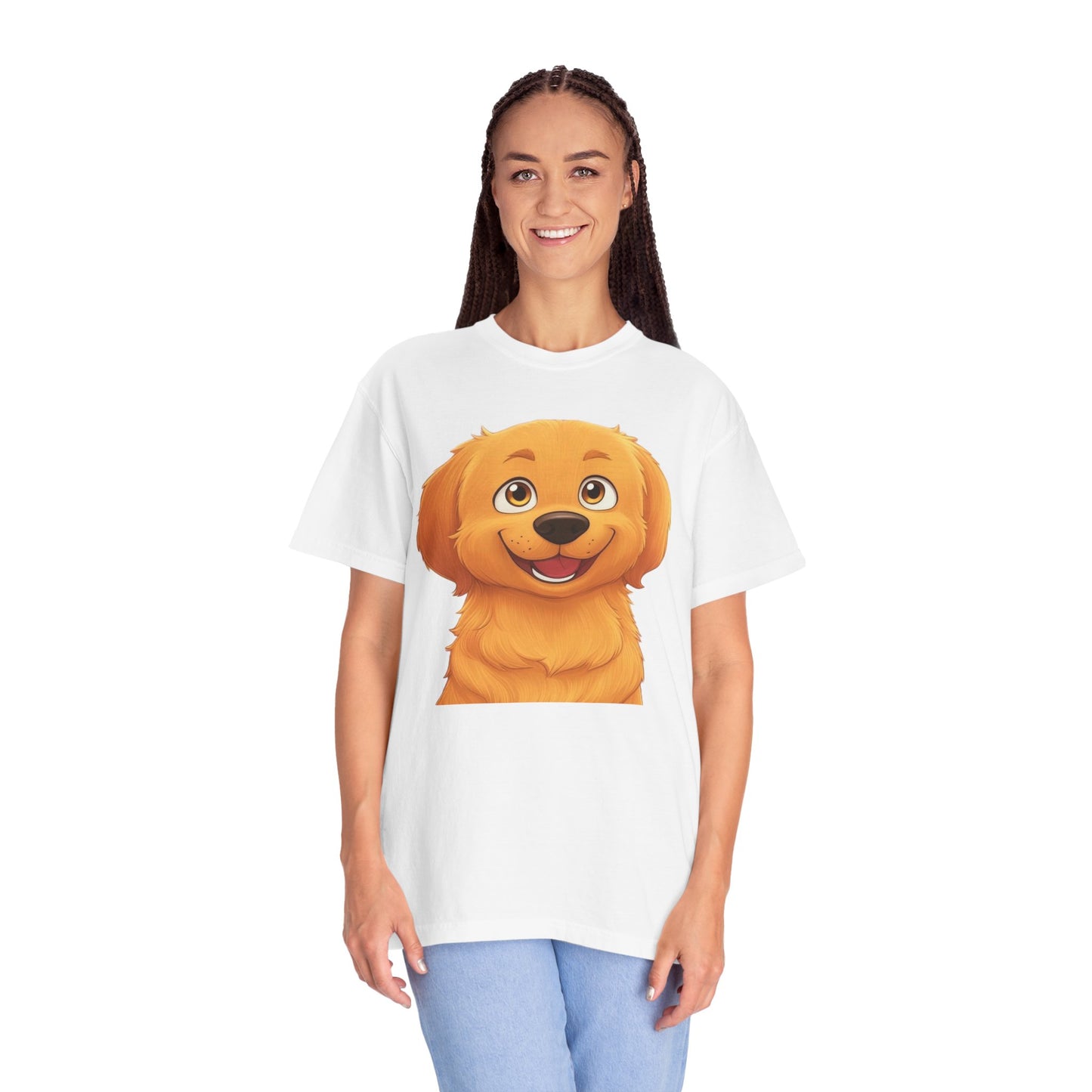 Cute Golden Retriever Graphic Unisex T-Shirt