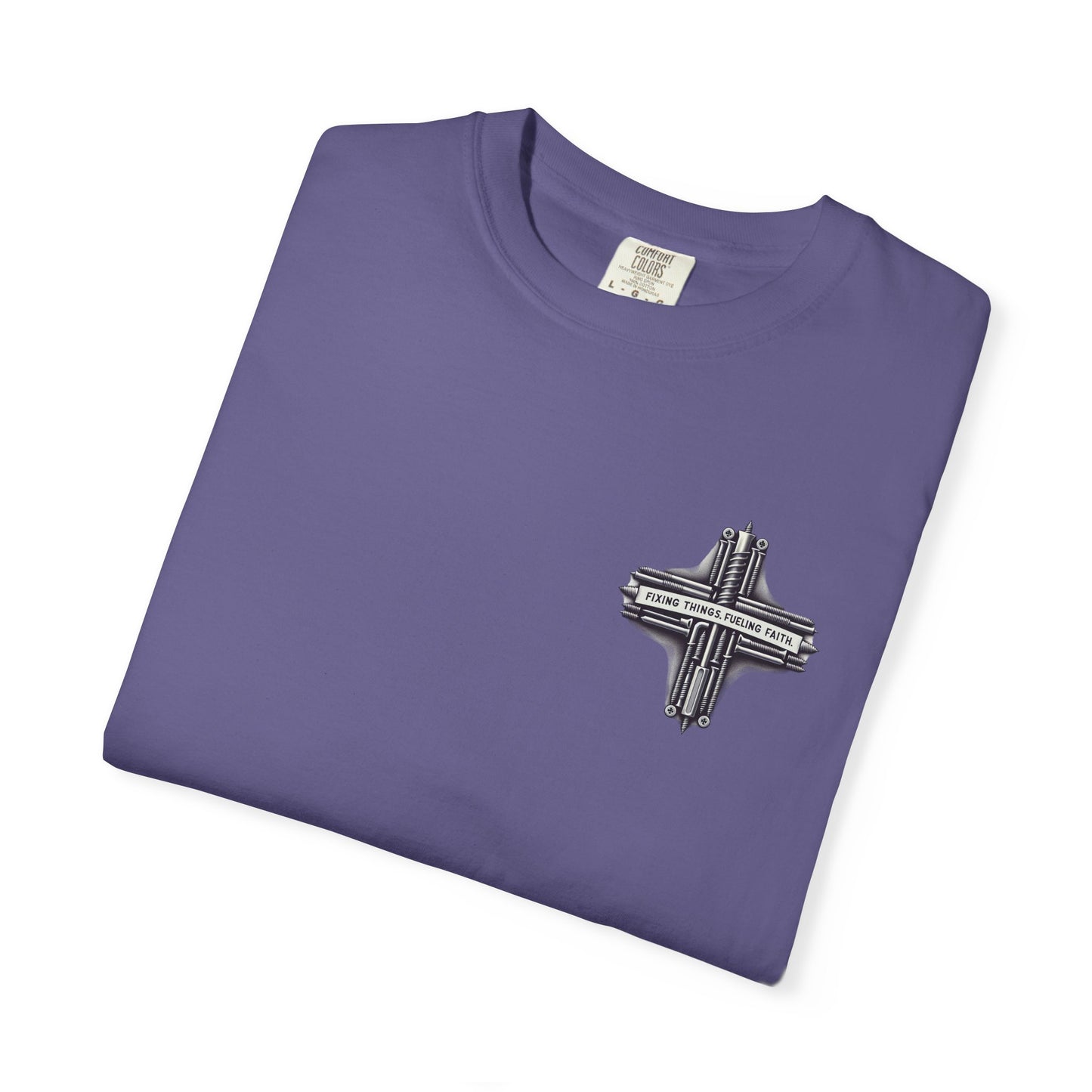 Faith-Inspired Unisex T-Shirt | Fixing Things Fueling Faith | Inspirational Gift for Believers | Casual Wear, Church Events, Everyday Style