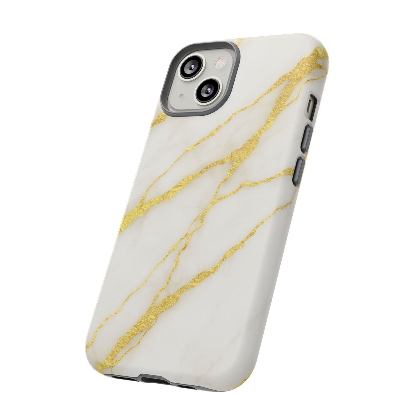 Luxury Marble Phone Case with Gold Accents