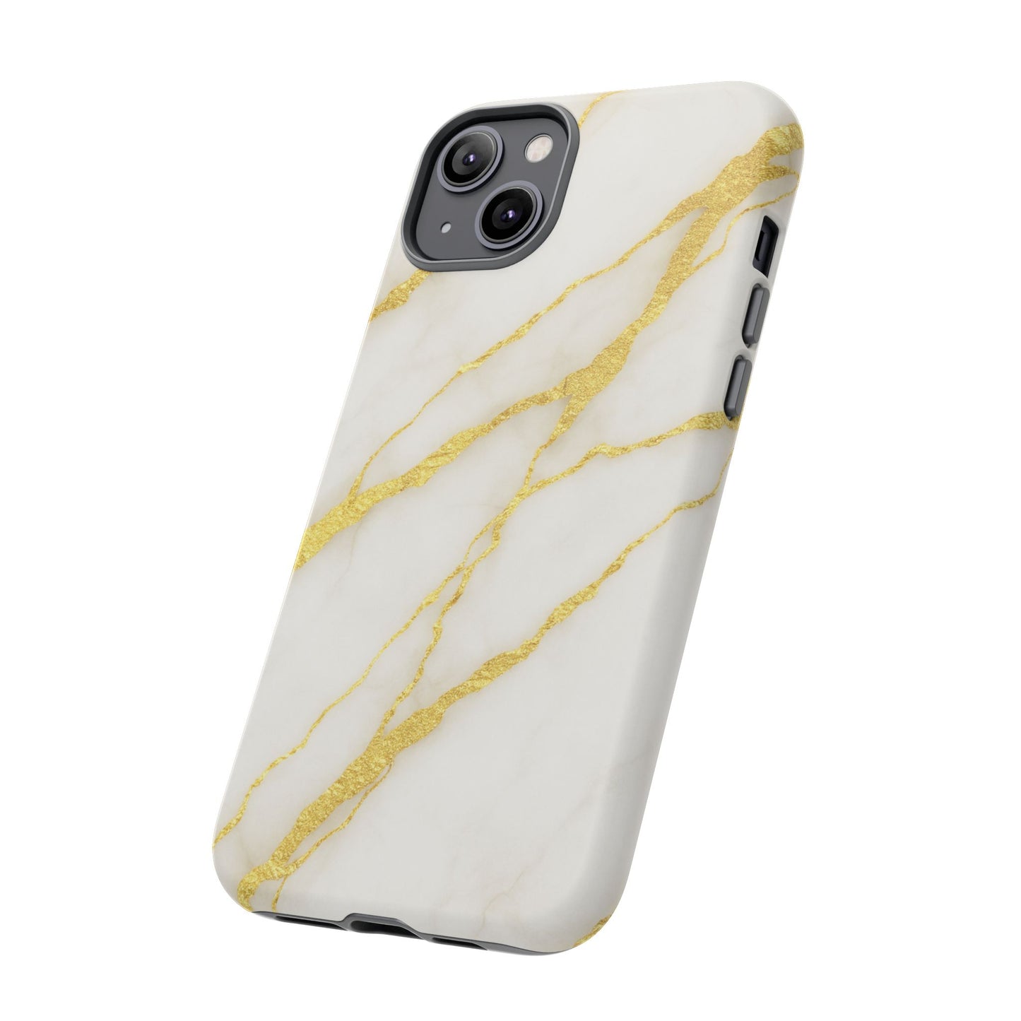 Luxury Marble Phone Case with Gold Accents
