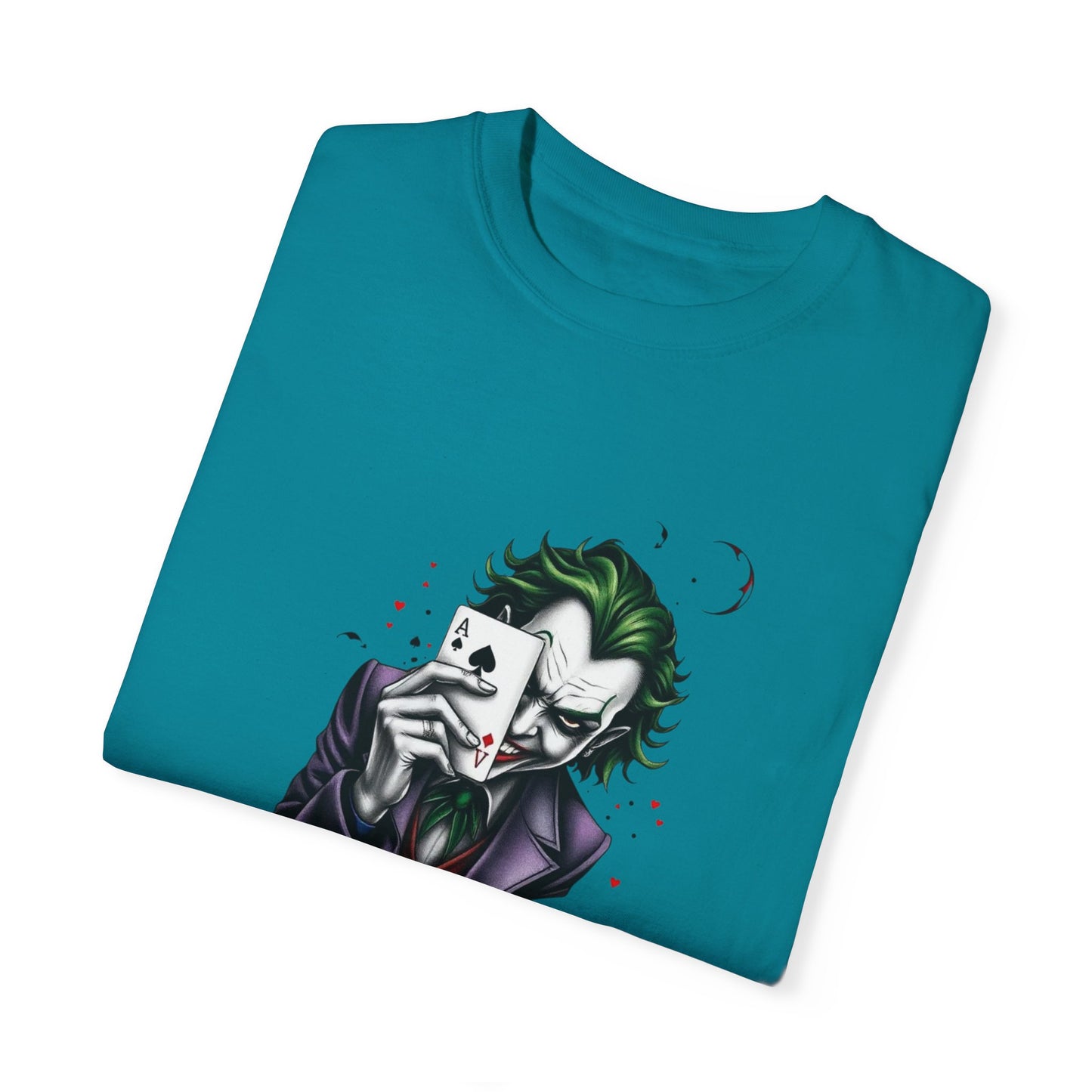 "Joker T-Shirt – Bold Graphic Tee for DC Comics & Supervillain Fans"