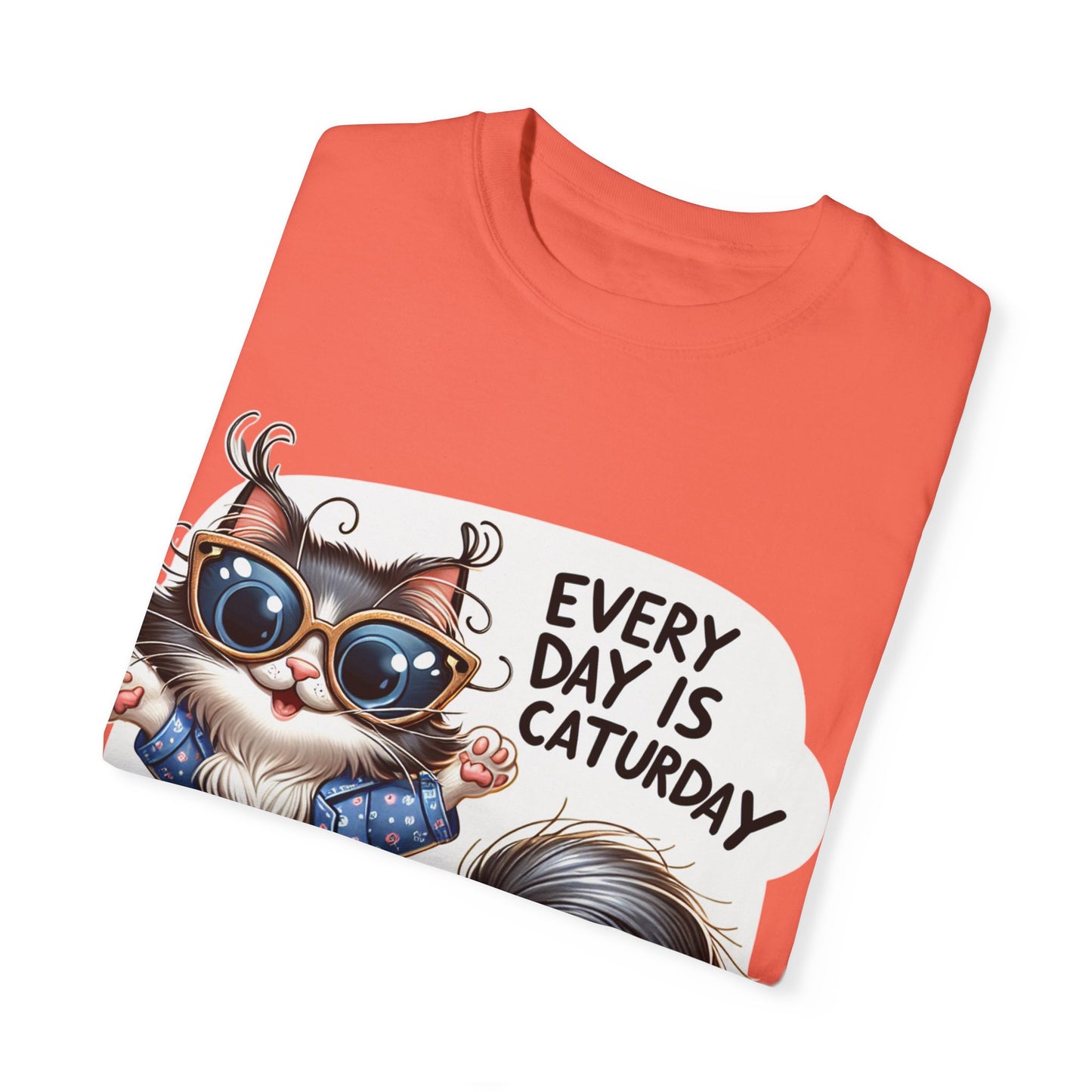 Cute Cat Graphic T-Shirt - 'Every Day is Caturday' Unisex Tee