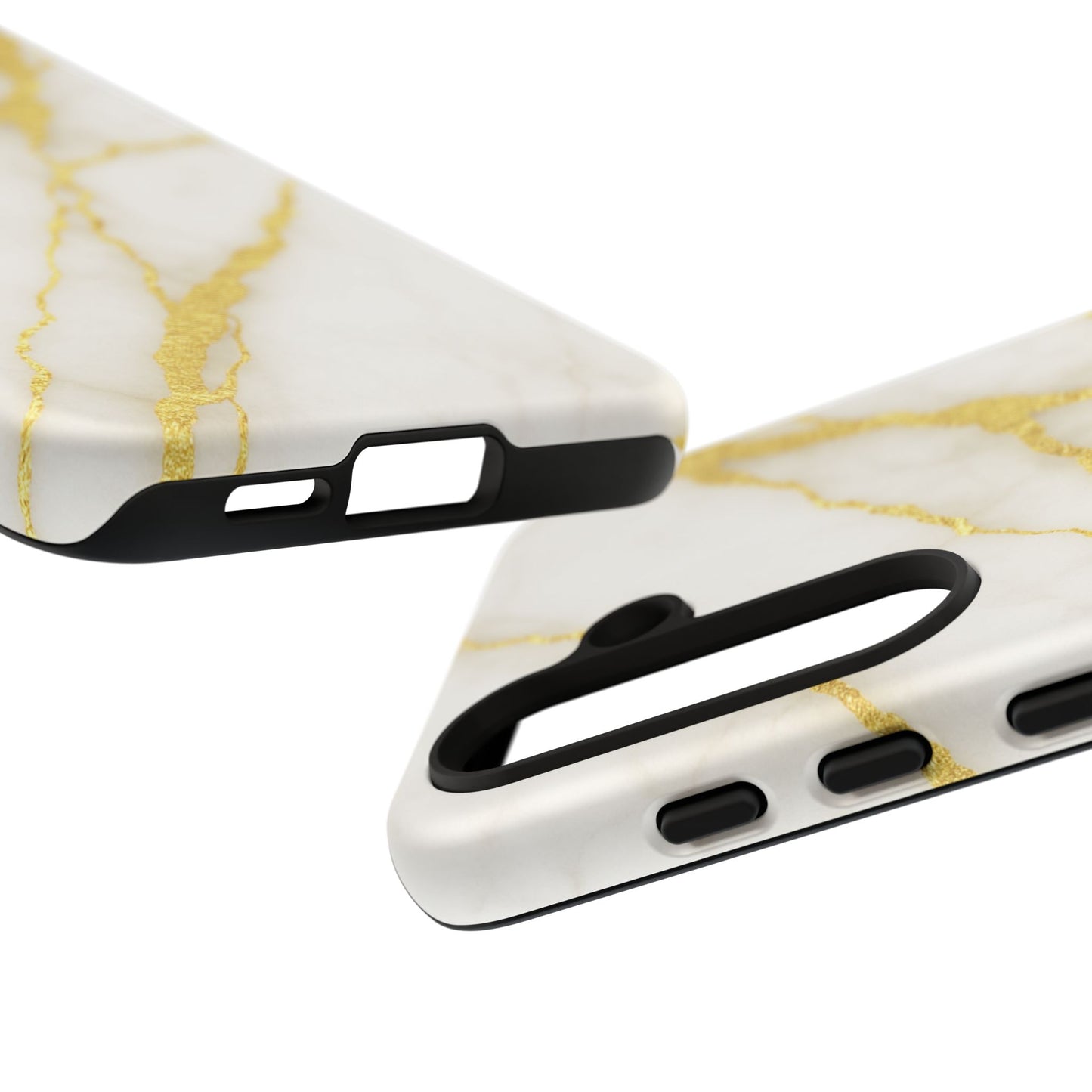 Luxury Marble Phone Case with Gold Accents