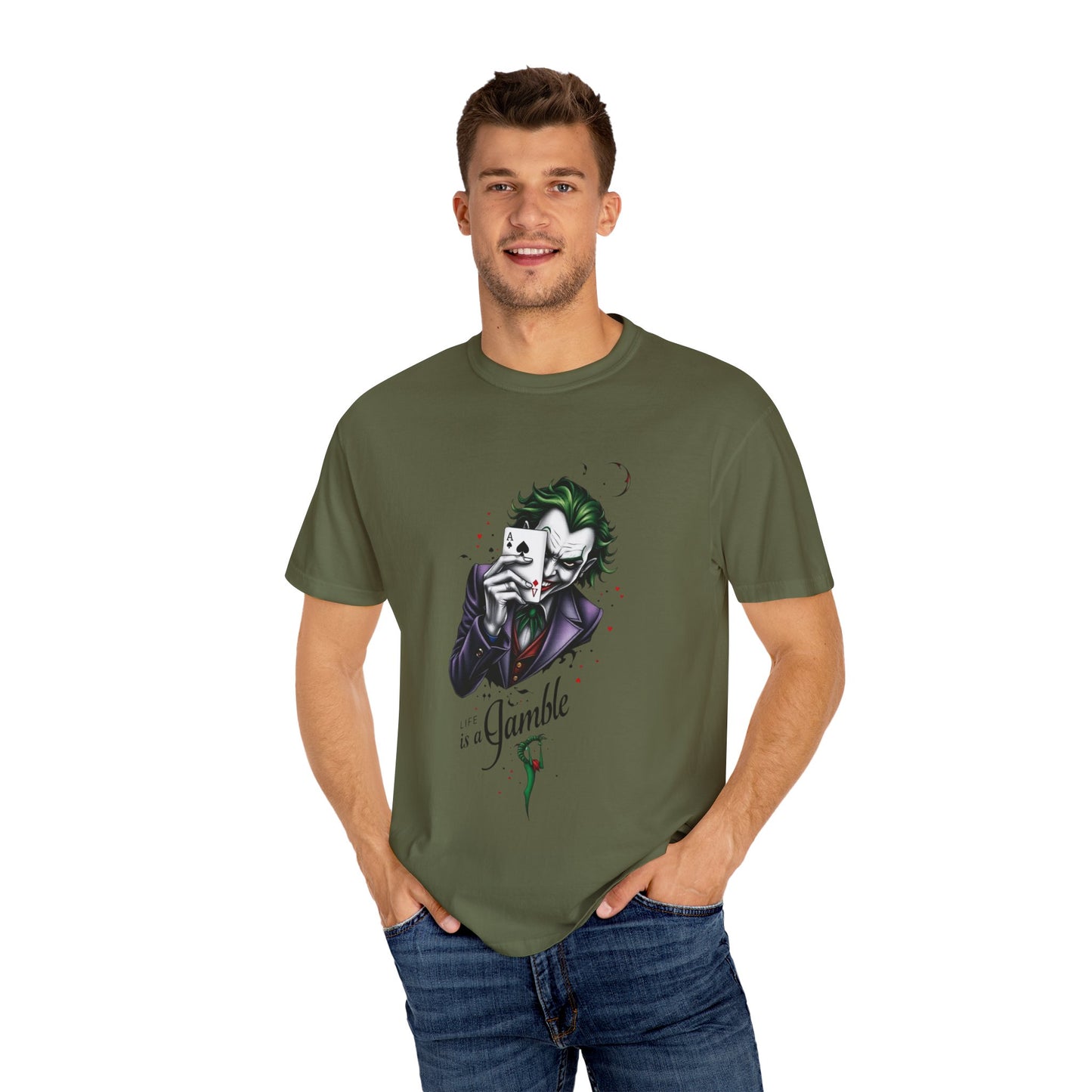 "Joker T-Shirt – Bold Graphic Tee for DC Comics & Supervillain Fans"
