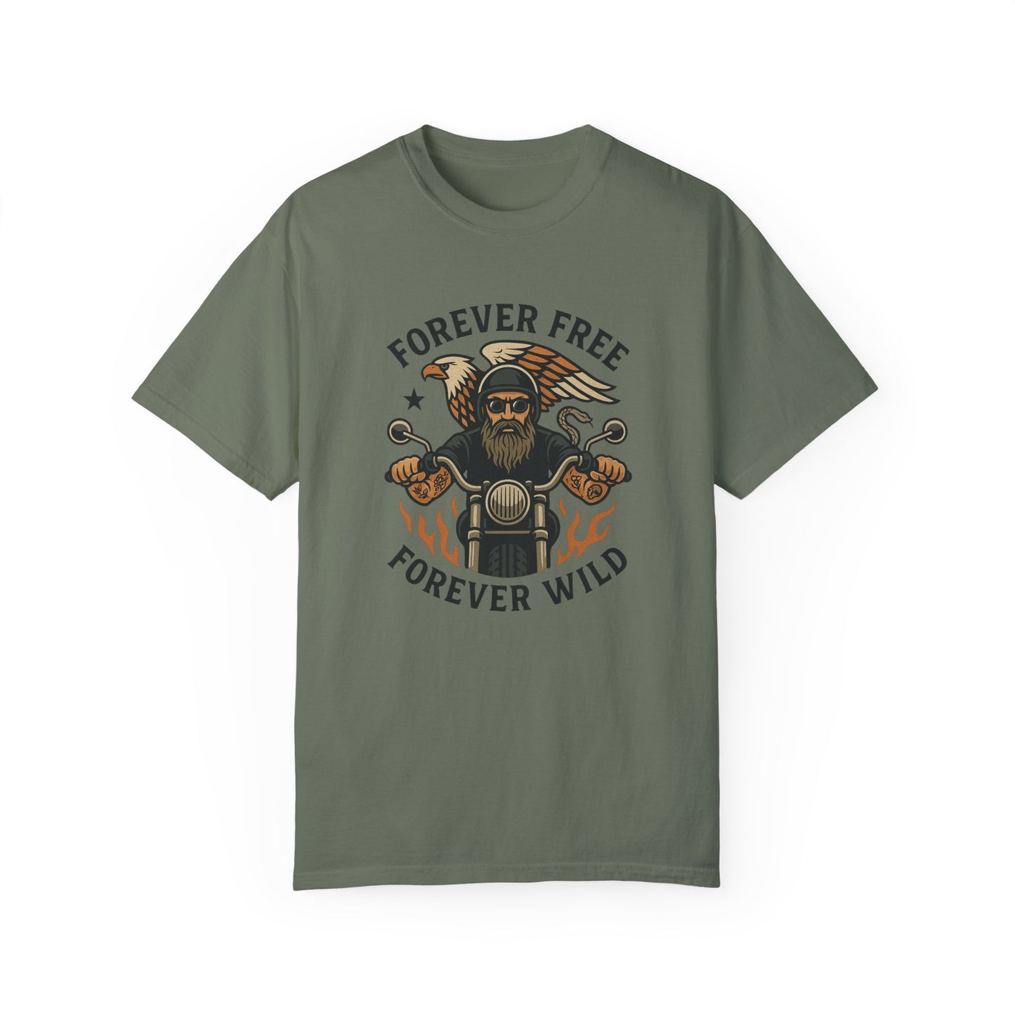 Forever Free Wild Unisex Garment-Dyed T-Shirt