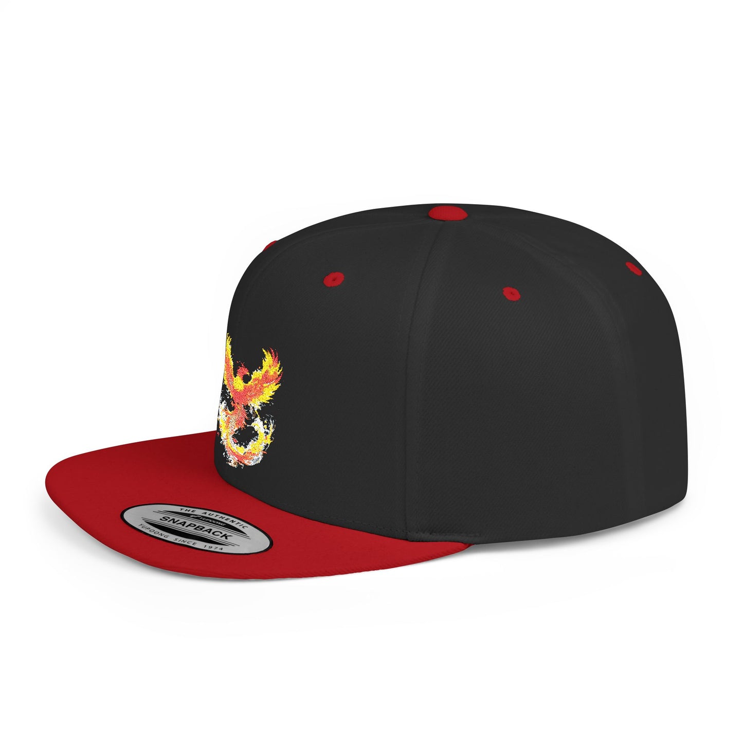 Phoenix Fire Flat Bill Snapback Hat - Stylish & Bold Cap for Trendsetters