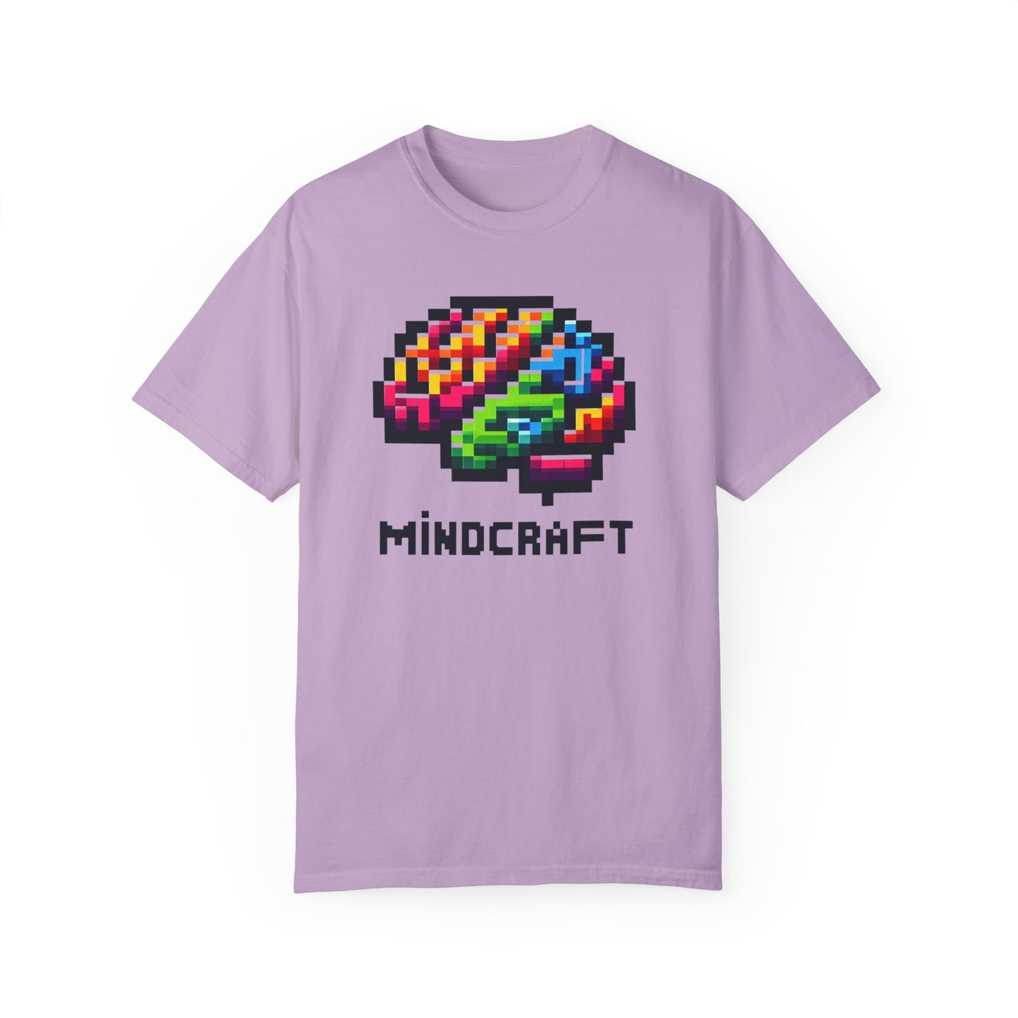 Mindcraft Unisex Gamer T-Shirt – Colorful Brain Design for Creative Minds