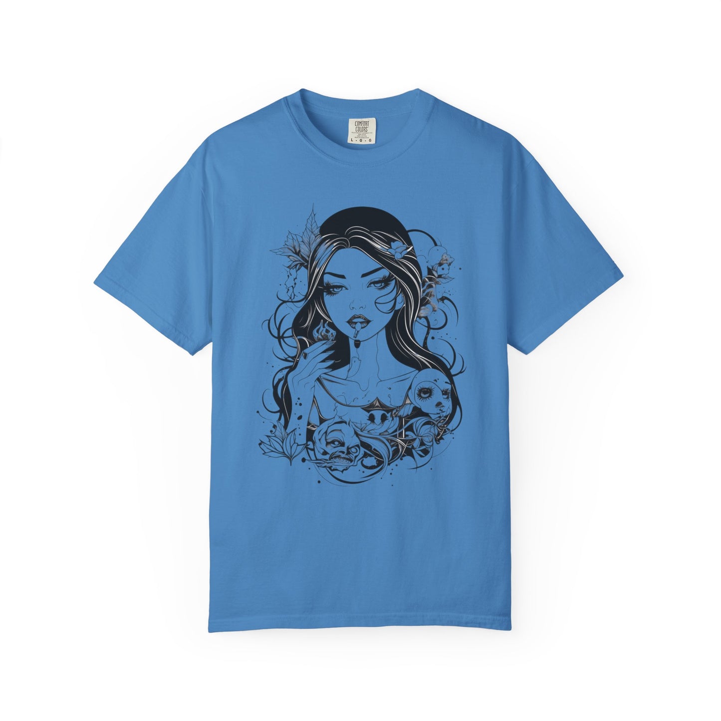 Edgy Graphic T-Shirt, Vintage Style, Boho Chic Art, Unique Gift for Her, Festival Fashion, Summer Vibes, Casual Wear