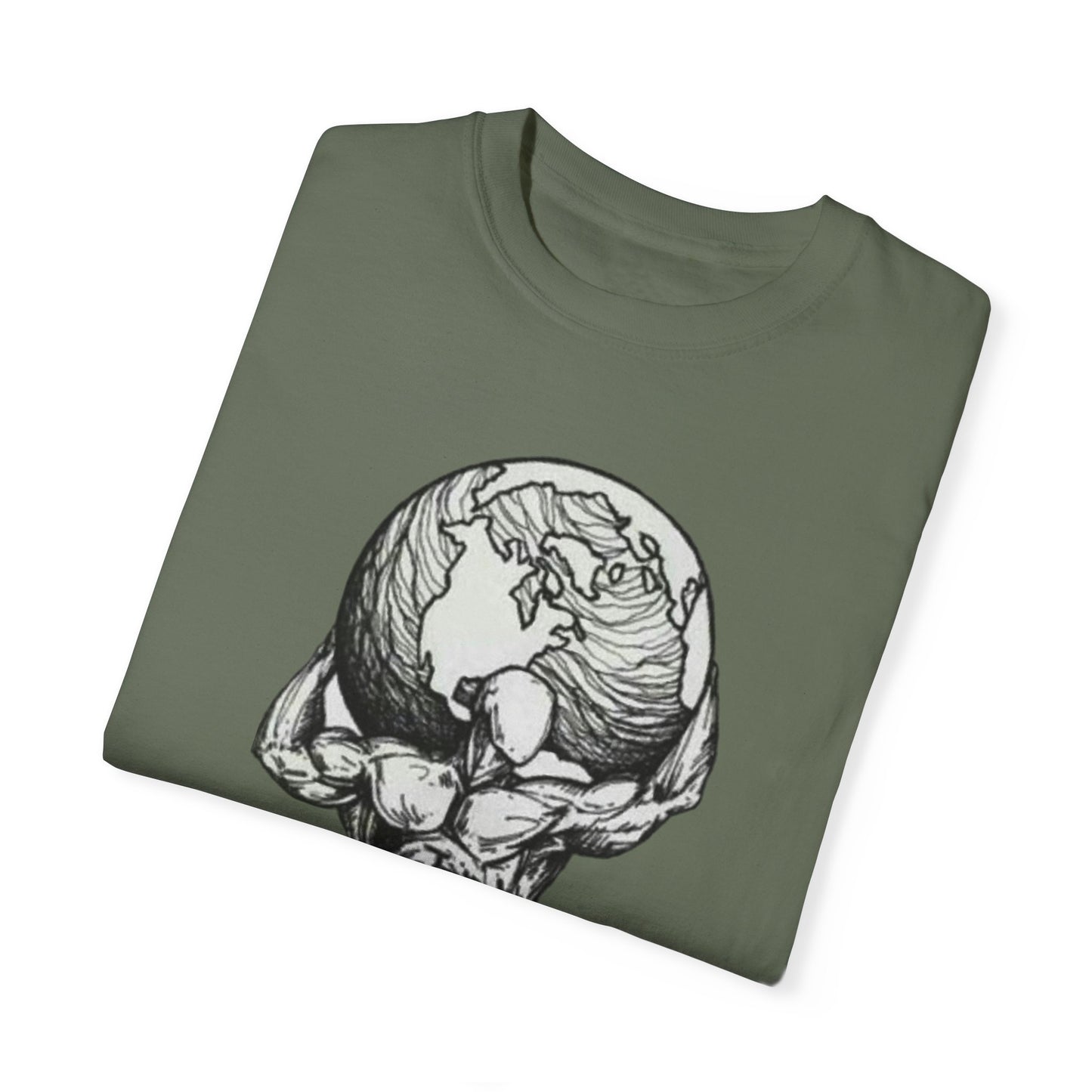 Atlas Earth Graphic Unisex T-Shirt - Comfortable Casual Wear for Nature Lovers