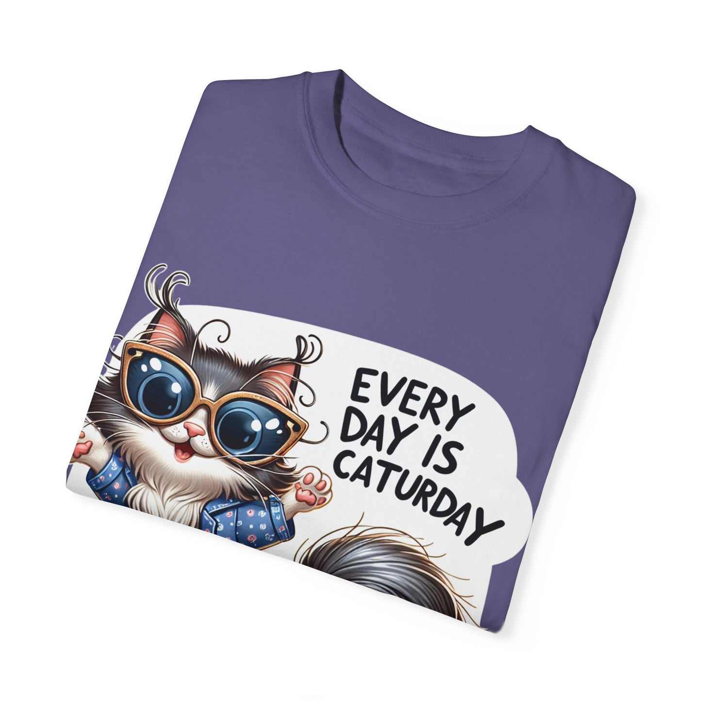 Cute Cat Graphic T-Shirt - 'Every Day is Caturday' Unisex Tee