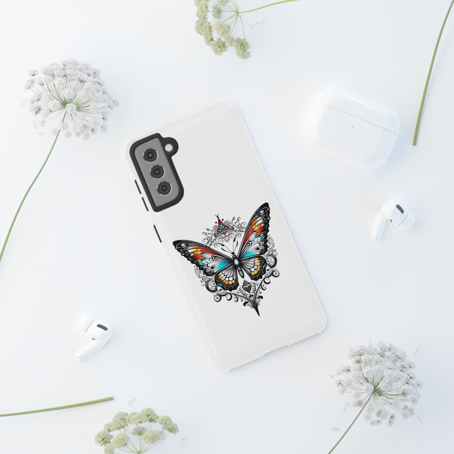 Butterfly Tough Case - Stylish Phone Protection
