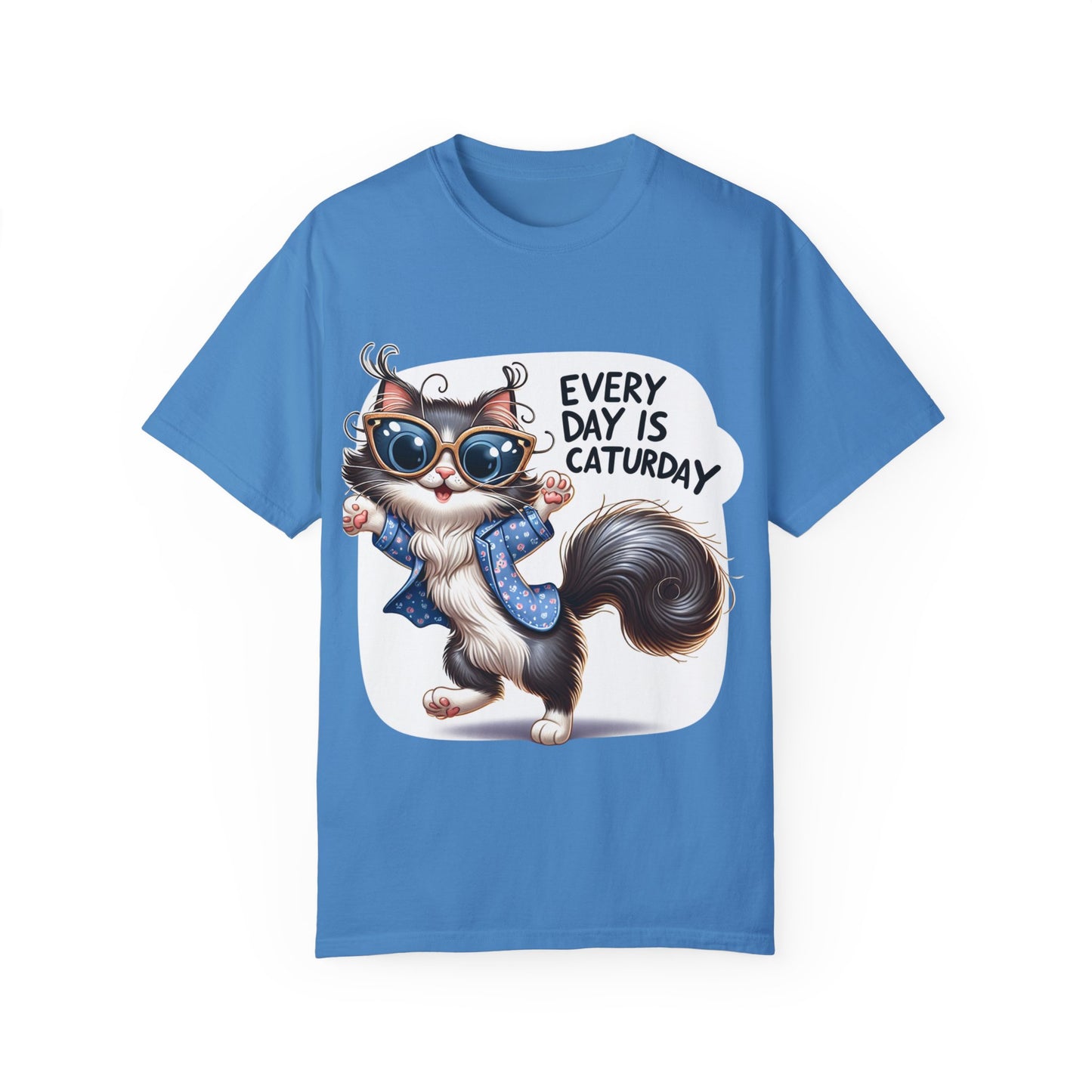 Cute Cat Graphic T-Shirt - 'Every Day is Caturday' Unisex Tee