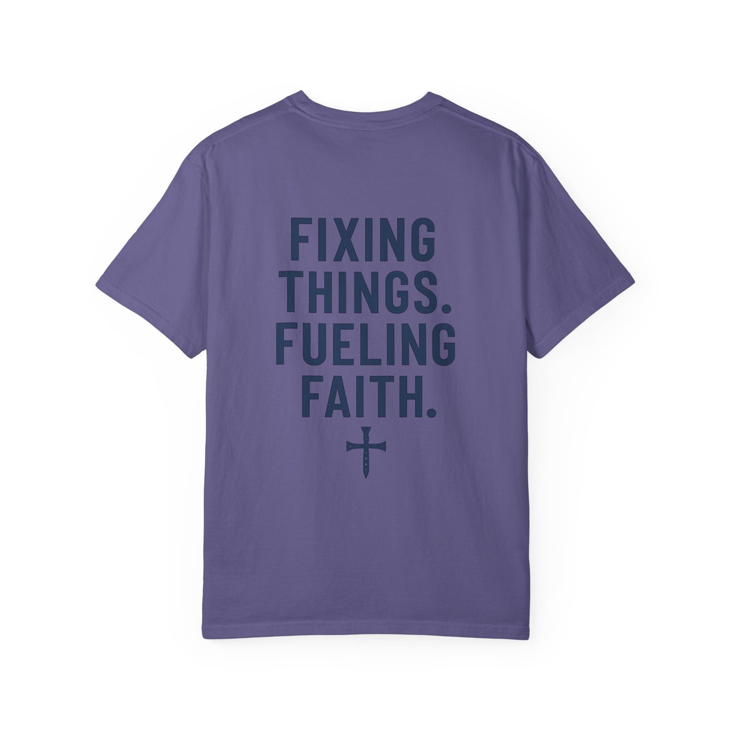 Faith-Inspired Unisex T-Shirt | Fixing Things Fueling Faith | Inspirational Gift for Believers | Casual Wear, Church Events, Everyday Style