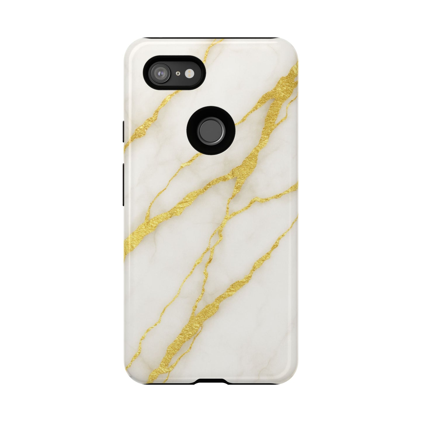 Luxury Marble Phone Case with Gold Accents