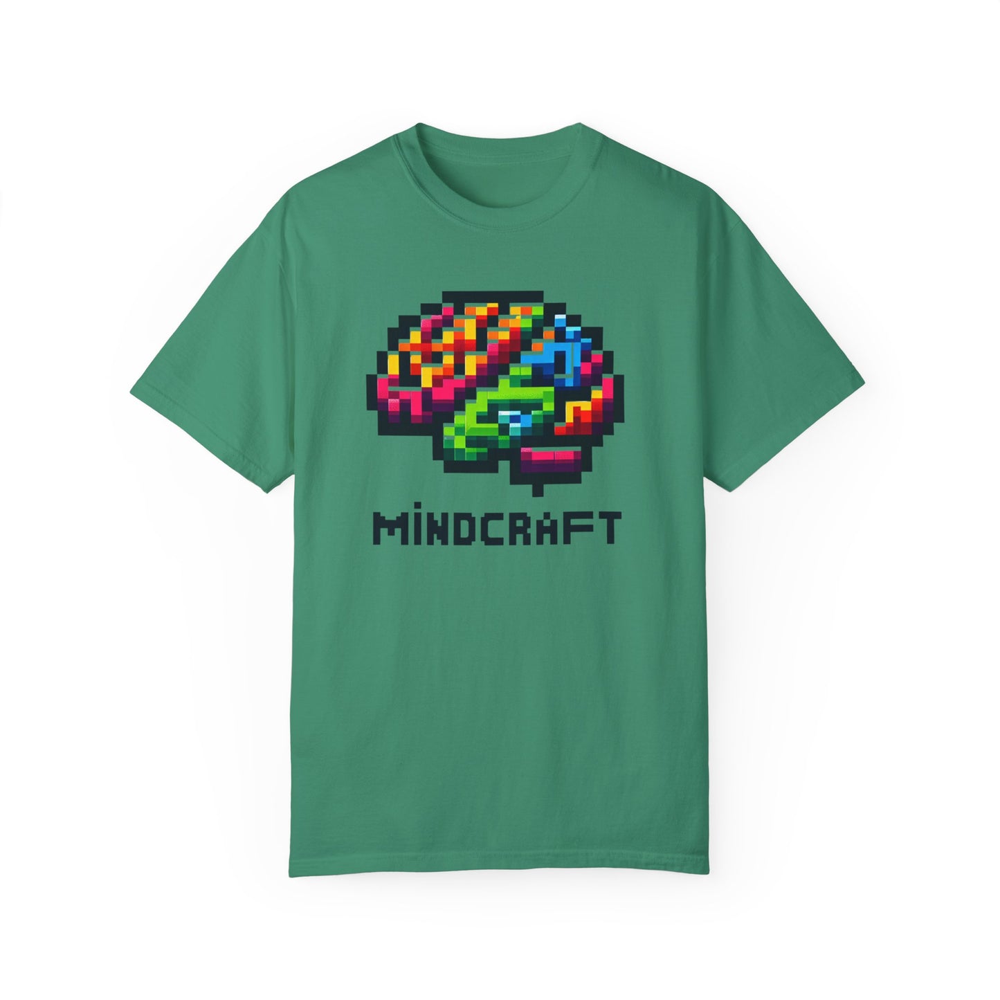 Mindcraft Unisex Gamer T-Shirt – Colorful Brain Design for Creative Minds