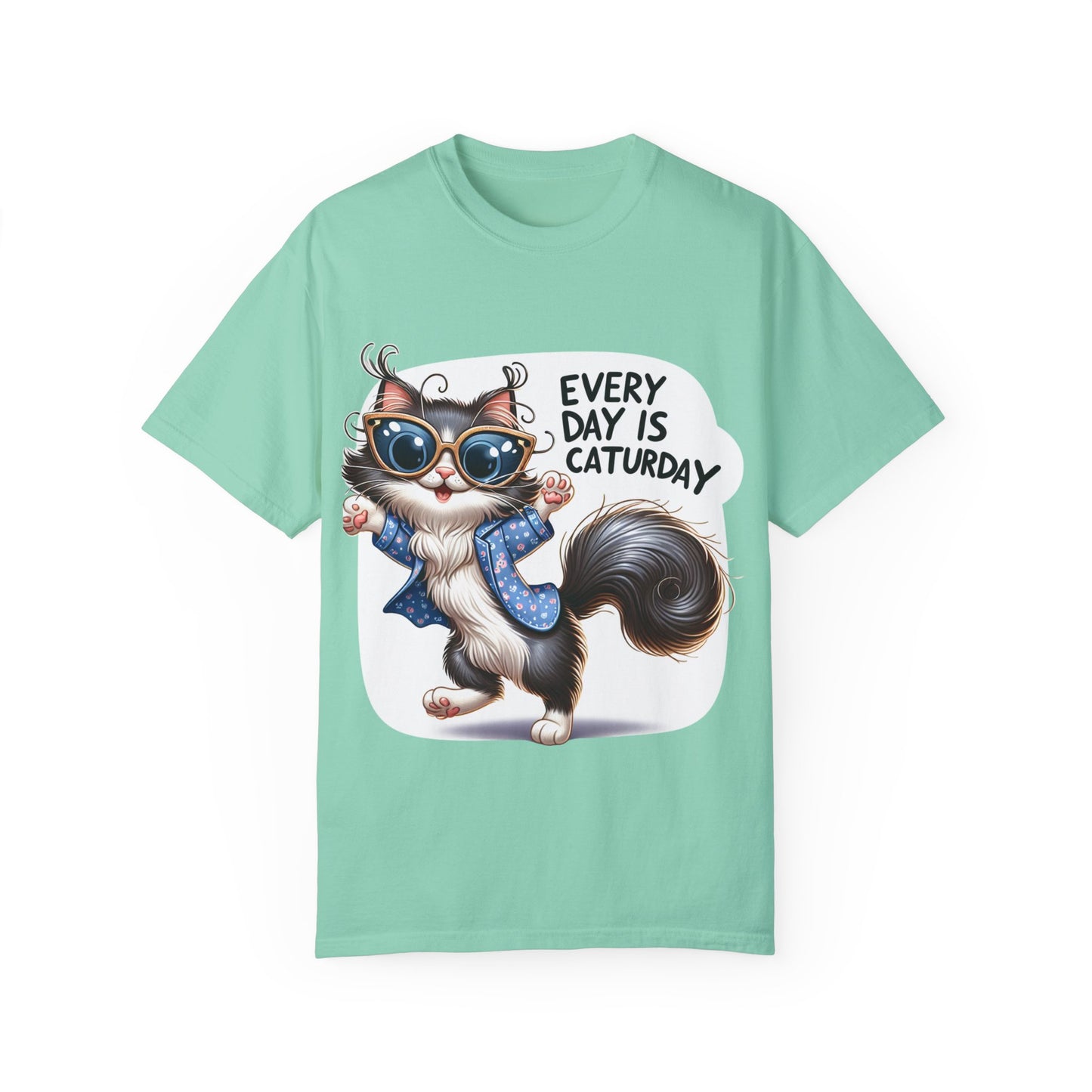 Cute Cat Graphic T-Shirt - 'Every Day is Caturday' Unisex Tee