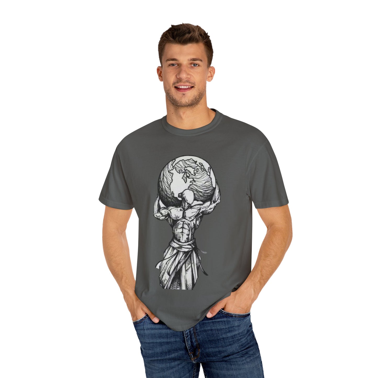 Atlas Earth Graphic Unisex T-Shirt - Comfortable Casual Wear for Nature Lovers
