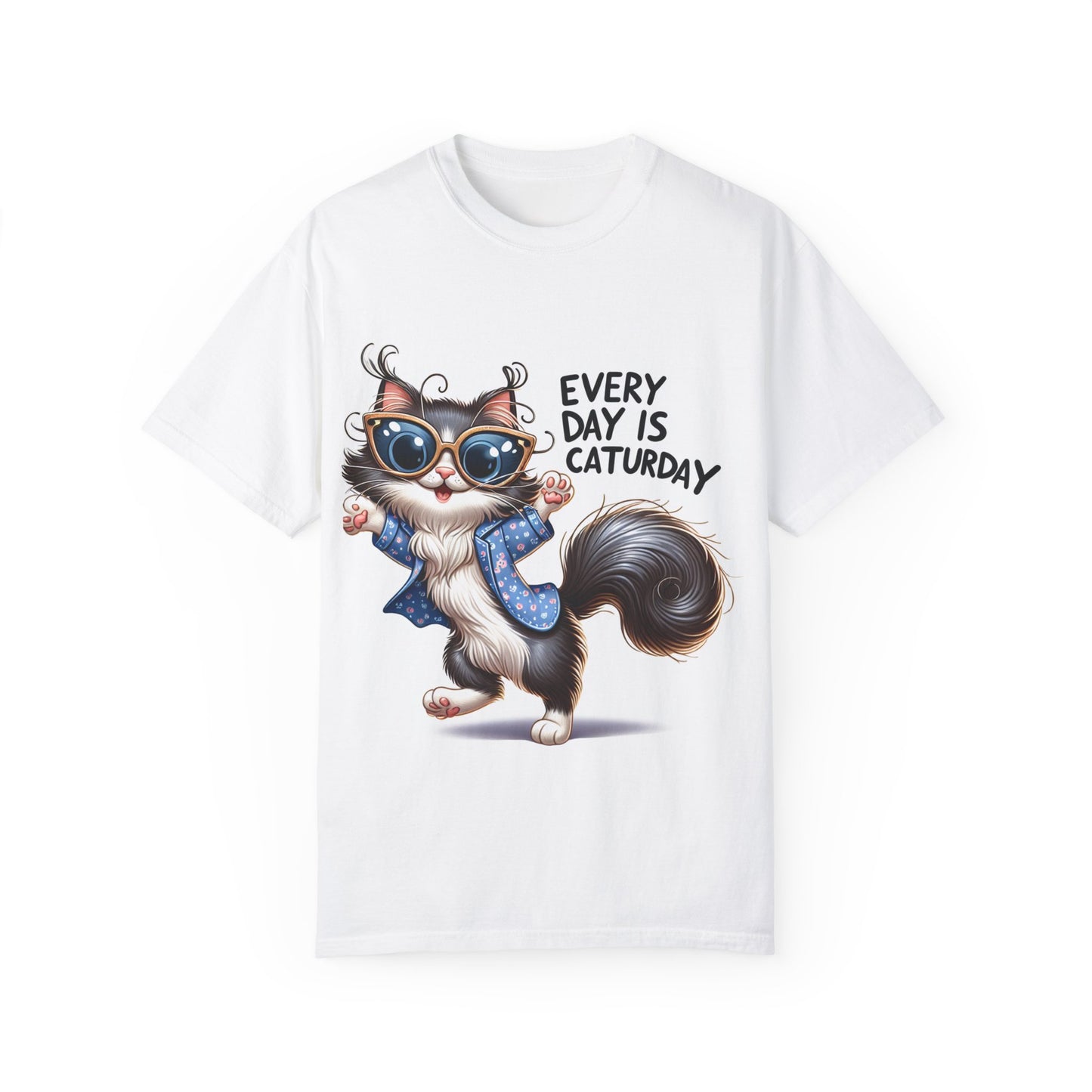 Cute Cat Graphic T-Shirt - 'Every Day is Caturday' Unisex Tee