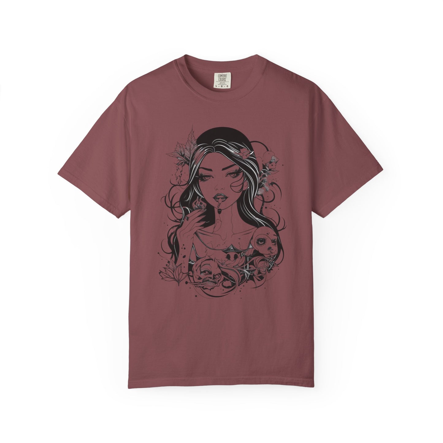 Edgy Graphic T-Shirt, Vintage Style, Boho Chic Art, Unique Gift for Her, Festival Fashion, Summer Vibes, Casual Wear