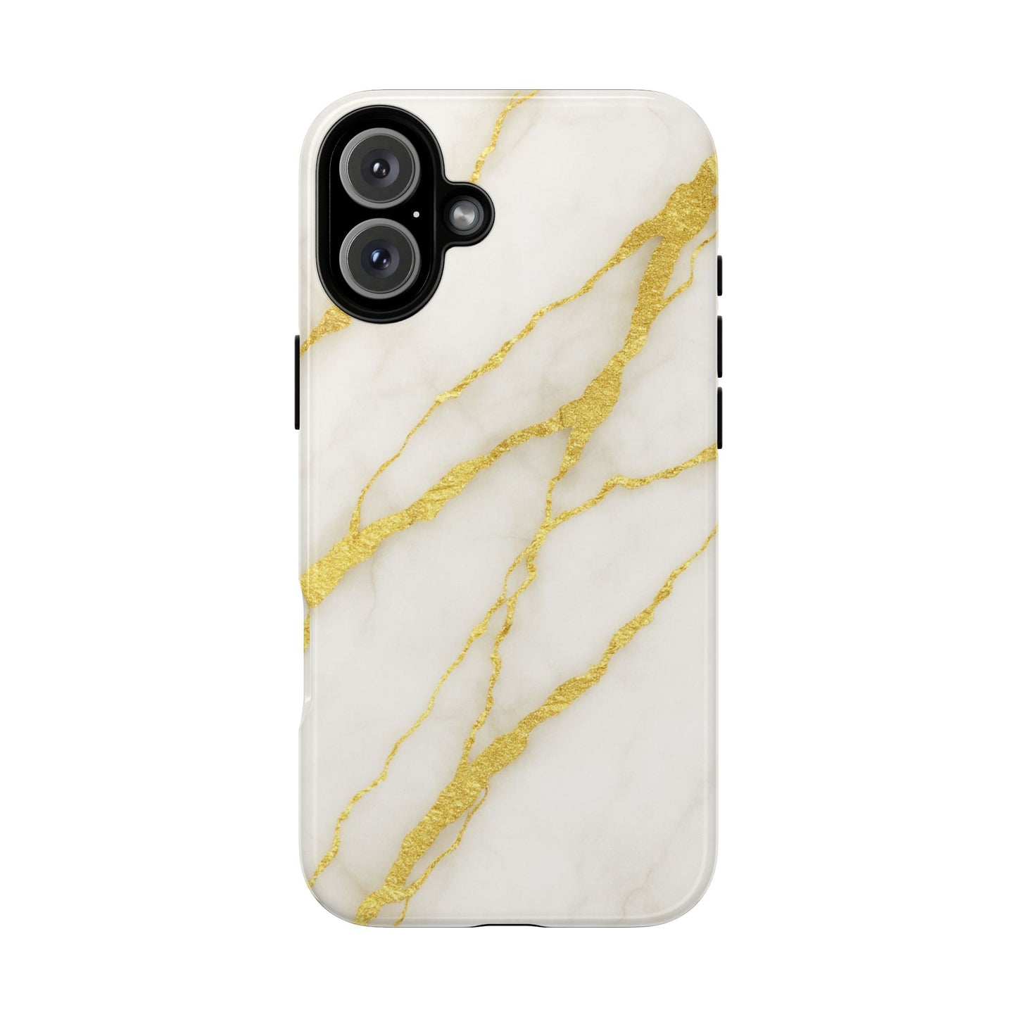 Luxury Marble Phone Case with Gold Accents