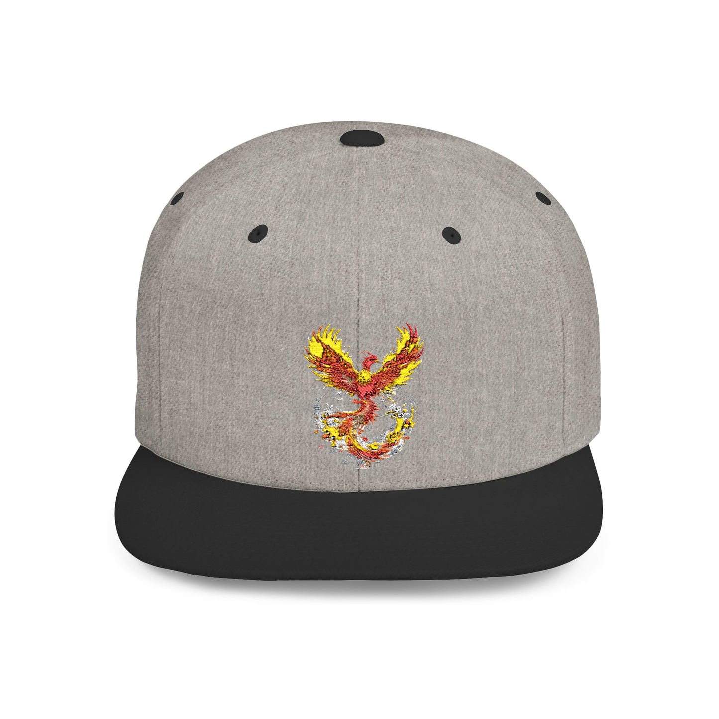 Phoenix Fire Flat Bill Snapback Hat - Stylish & Bold Cap for Trendsetters
