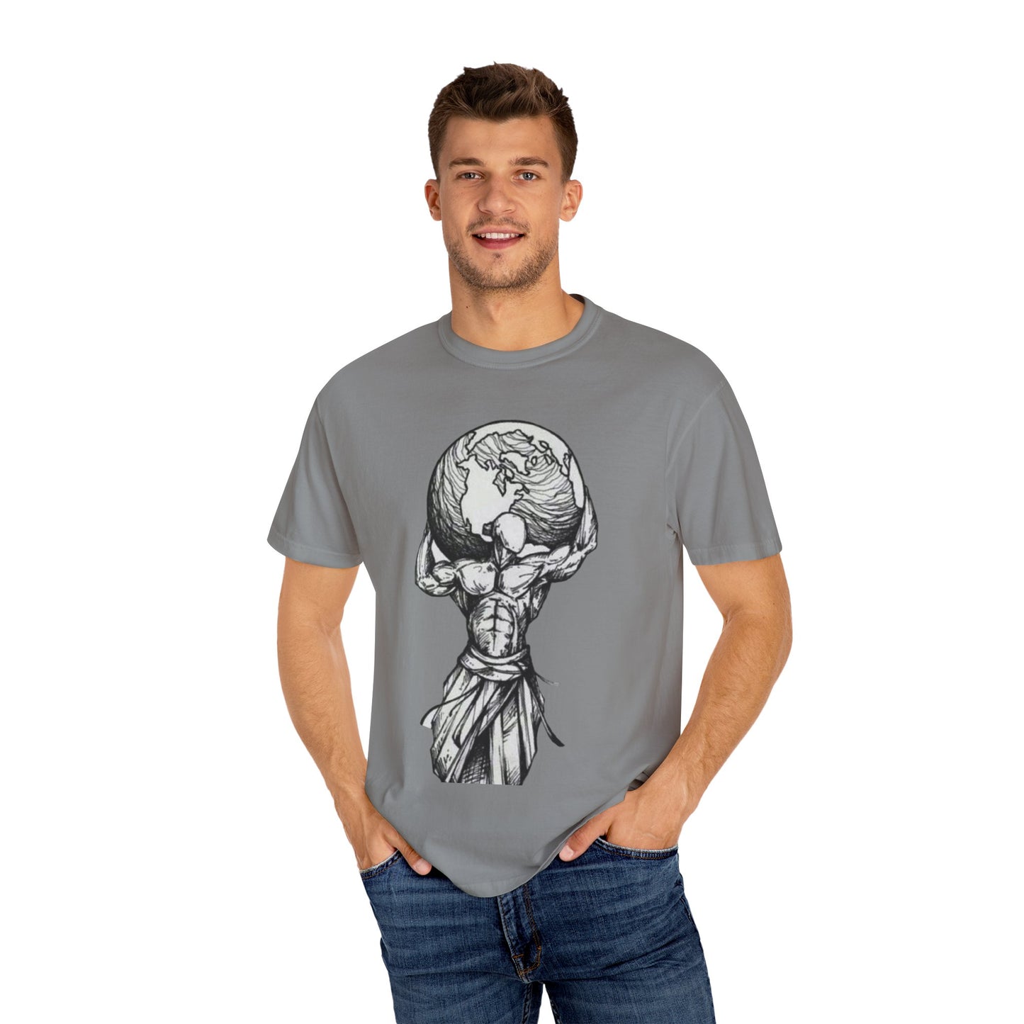 Atlas Earth Graphic Unisex T-Shirt - Comfortable Casual Wear for Nature Lovers