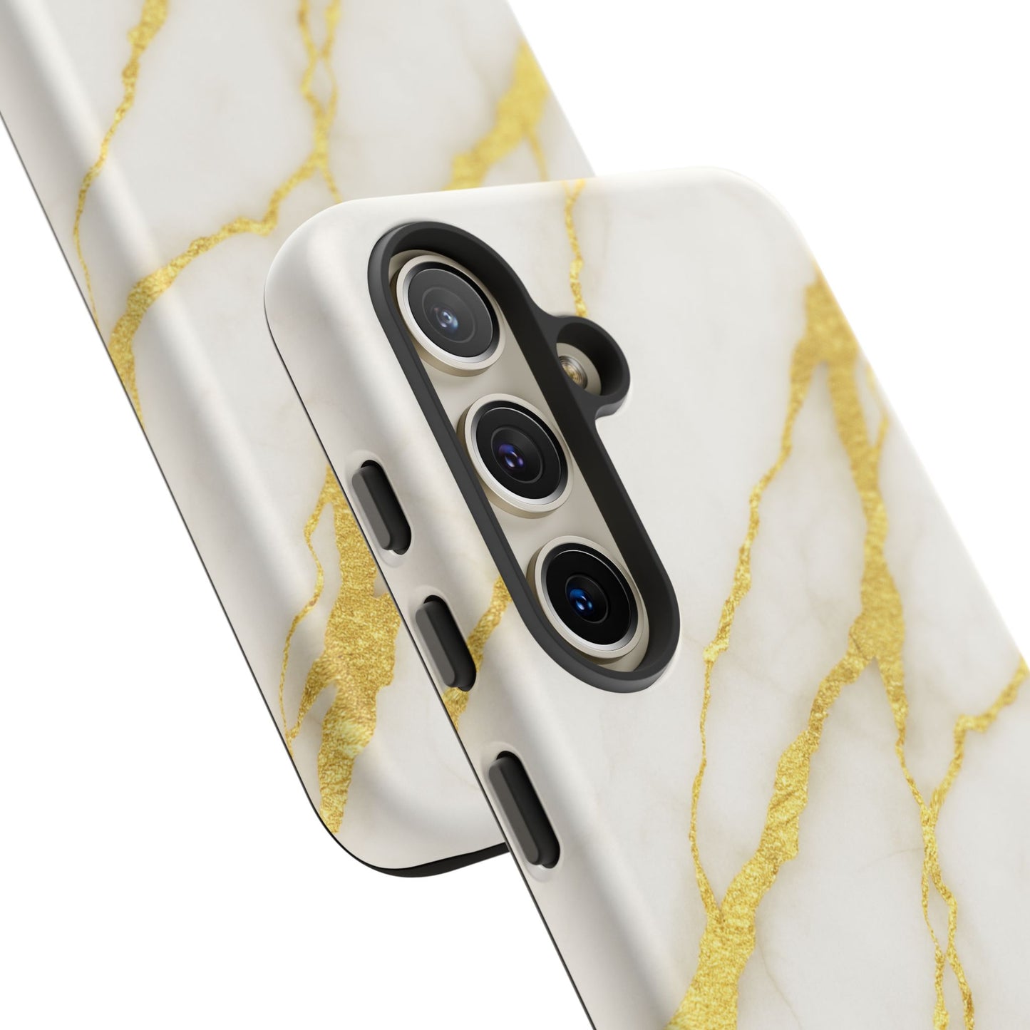 Luxury Marble Phone Case with Gold Accents
