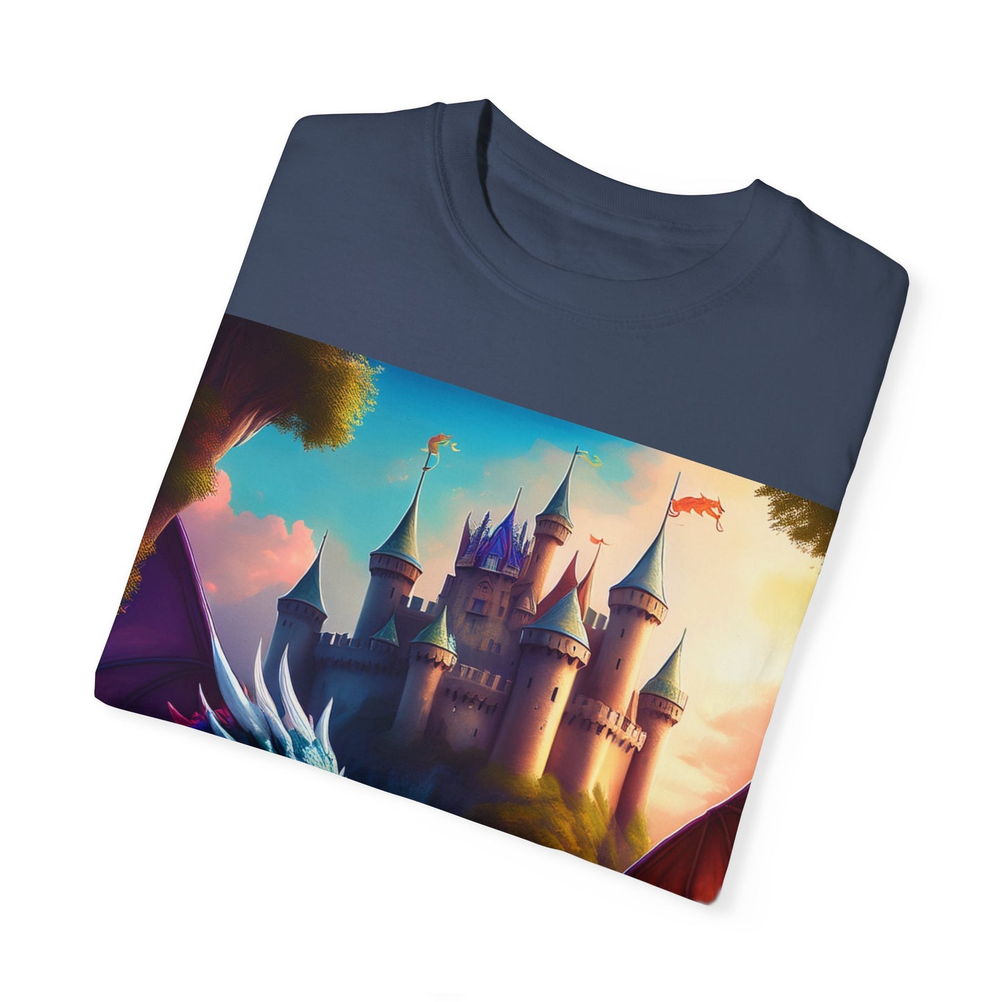 Fantasy Dragons Unisex Garment-Dyed T-Shirt - Perfect for Gamers & Fantasy Lovers