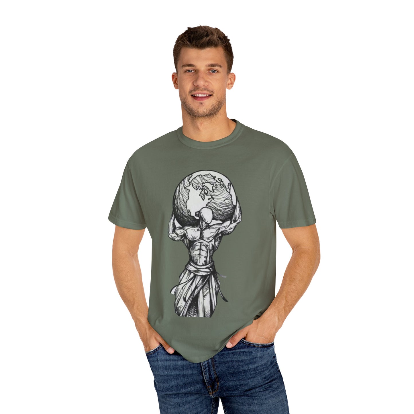 Atlas Earth Graphic Unisex T-Shirt - Comfortable Casual Wear for Nature Lovers
