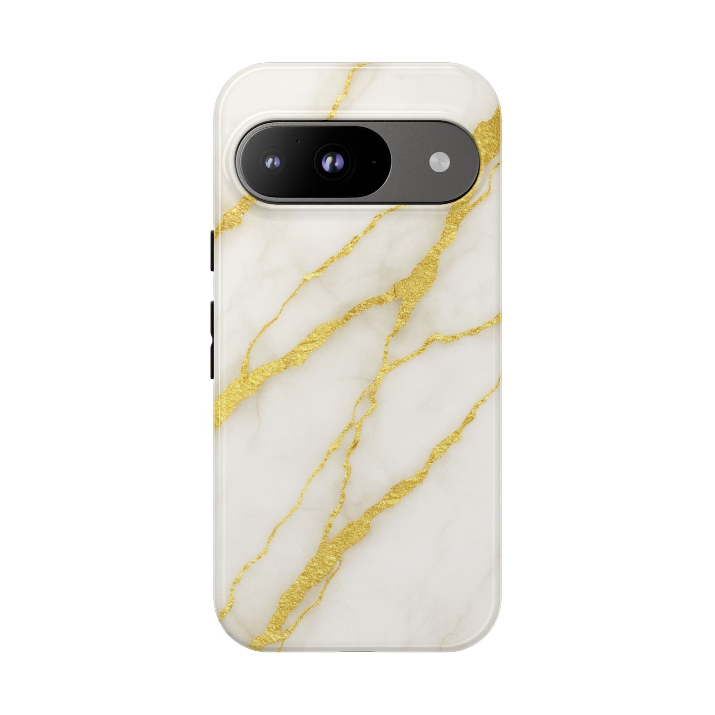 Luxury Marble Phone Case with Gold Accents