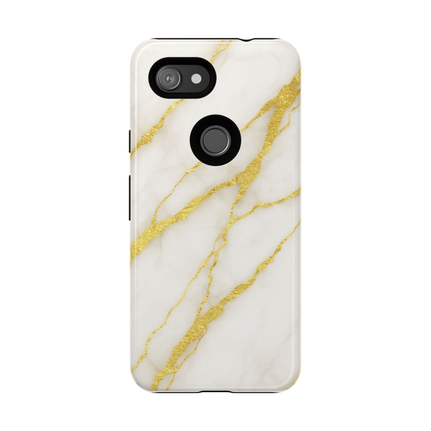 Luxury Marble Phone Case with Gold Accents