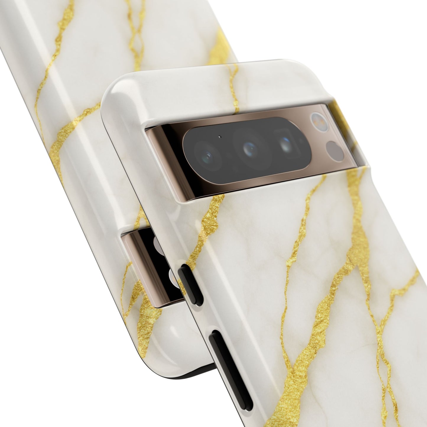 Luxury Marble Phone Case with Gold Accents