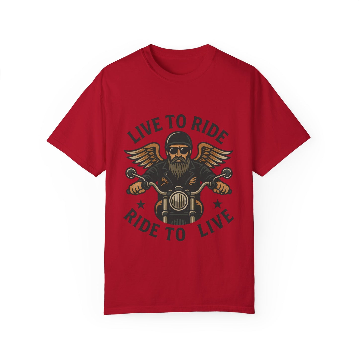 Live to Ride Motorcycle Unisex T-Shirt - Perfect for Bikers and Adventure Lovers