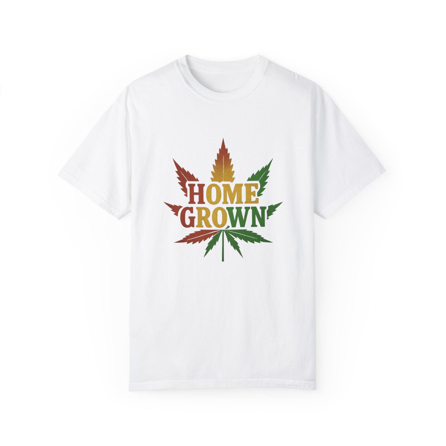 Home Grown Cannabis T-Shirt | Unisex Garment-Dyed Tee for Music Festivals & Relaxed Days