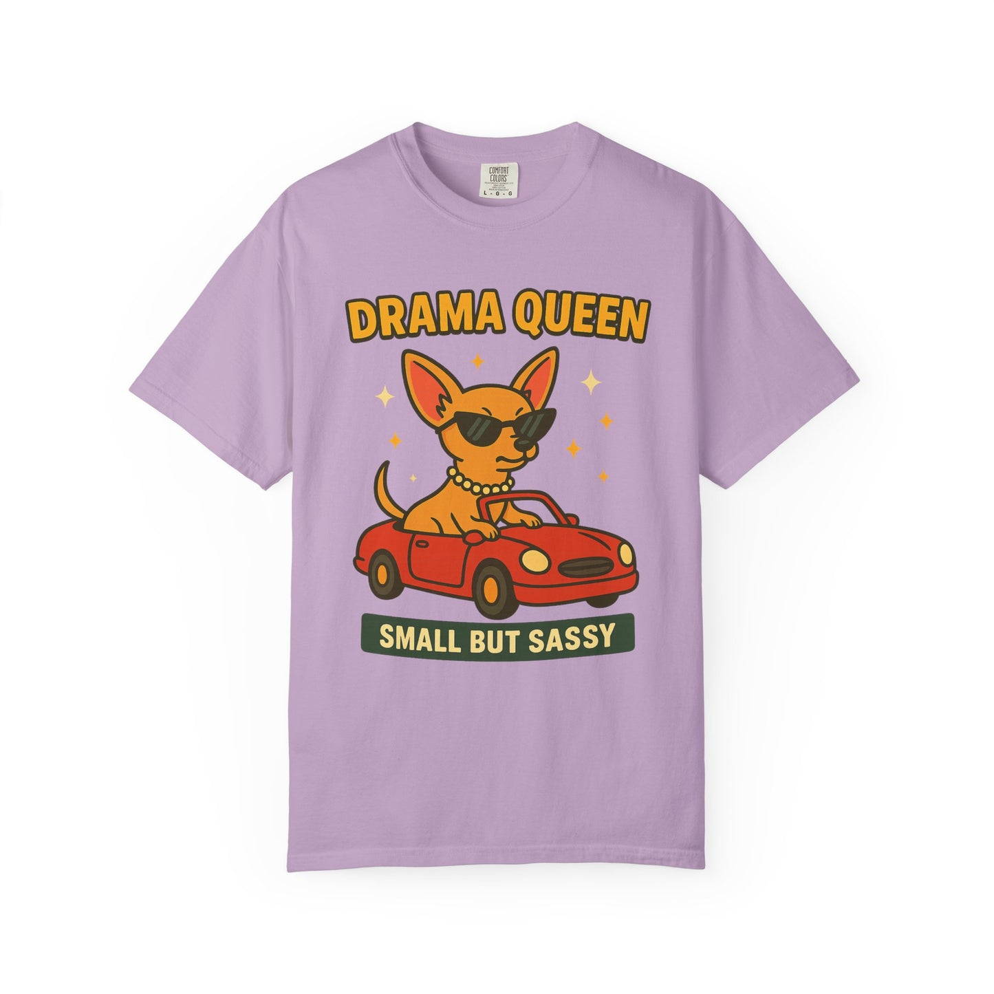 Drama Queen Unisex T-Shirt - Fun & Sassy Dog Design