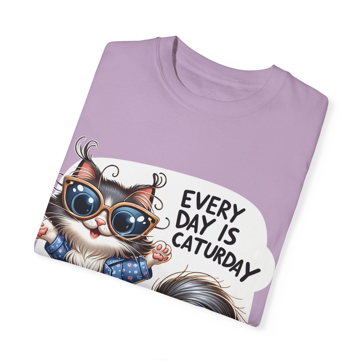 Cute Cat Graphic T-Shirt - 'Every Day is Caturday' Unisex Tee