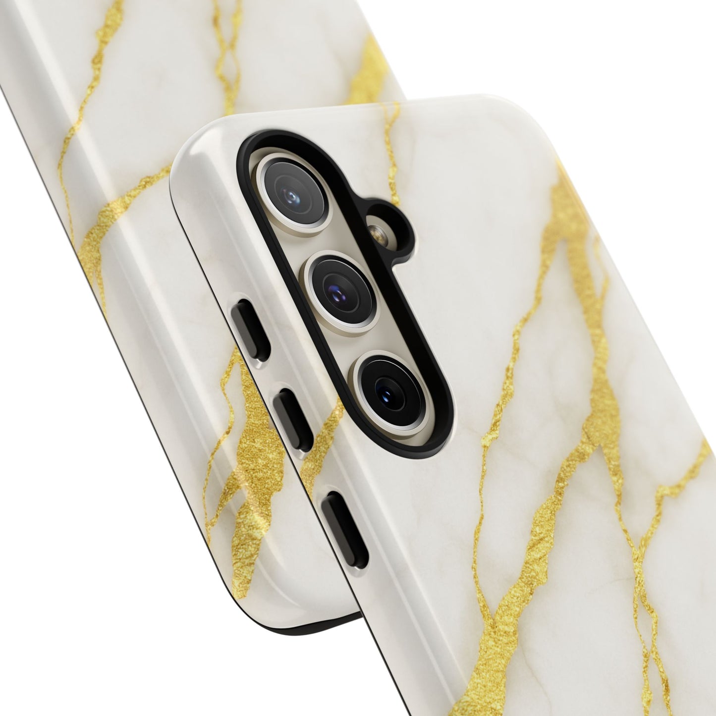 Luxury Marble Phone Case with Gold Accents